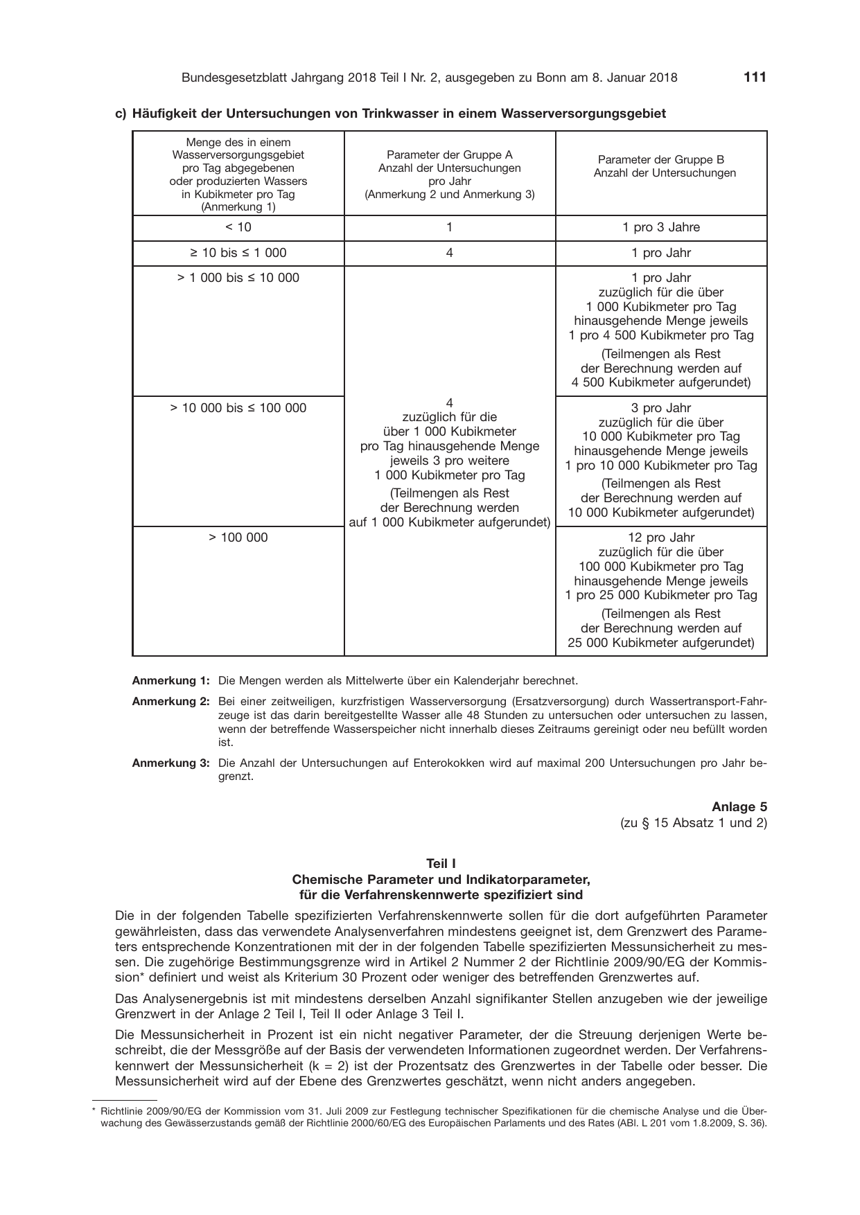 BGBl. 2018, Seite 111 — Originalseite als Abbildung