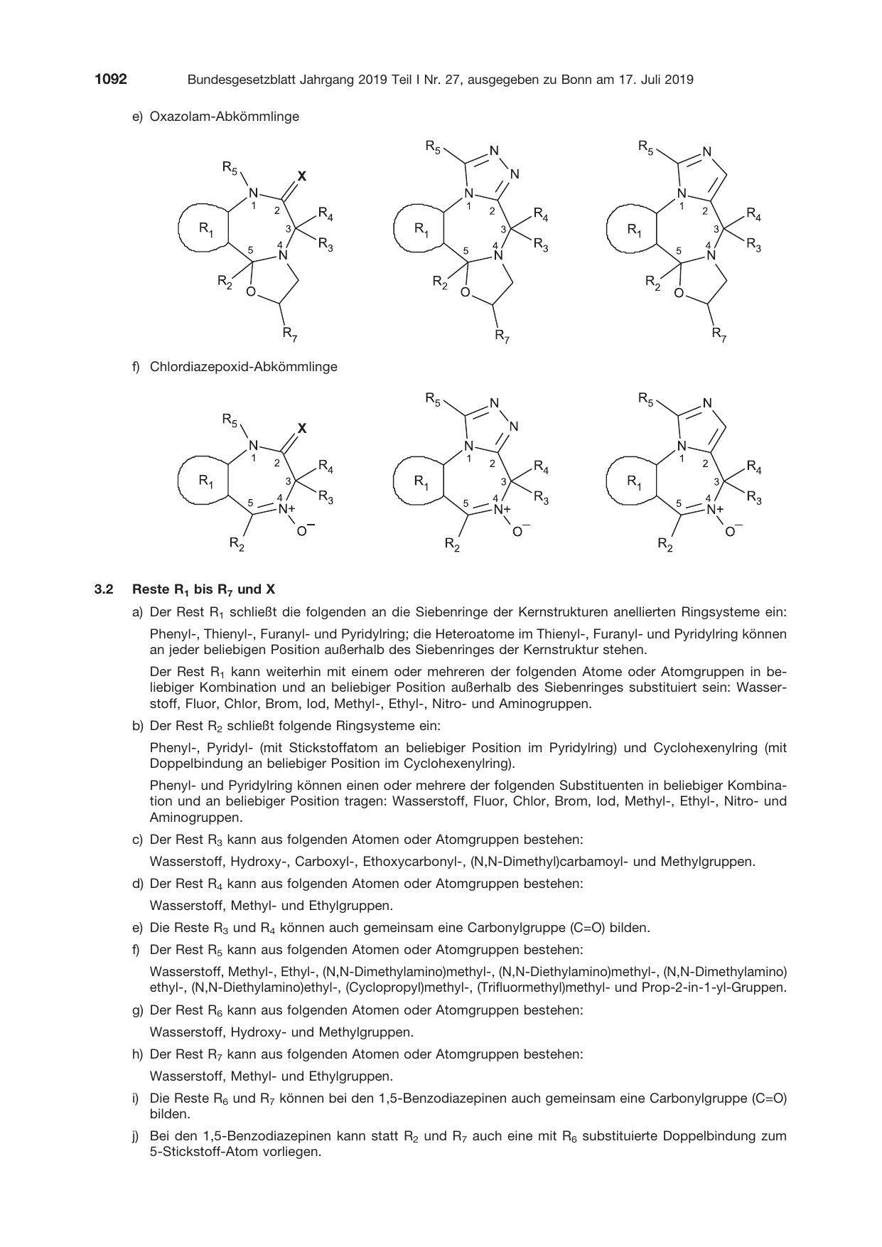 BGBl. 2019, Seite 1092 — Originalseite als Abbildung