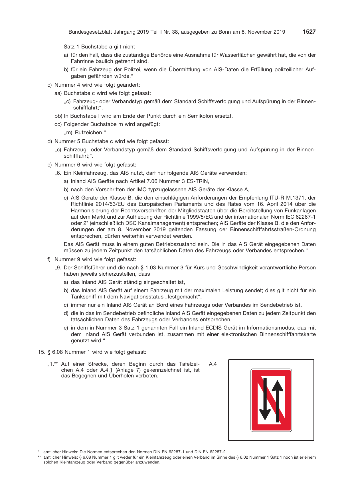 BGBl. 2019, Seite 1527 — Originalseite als Abbildung