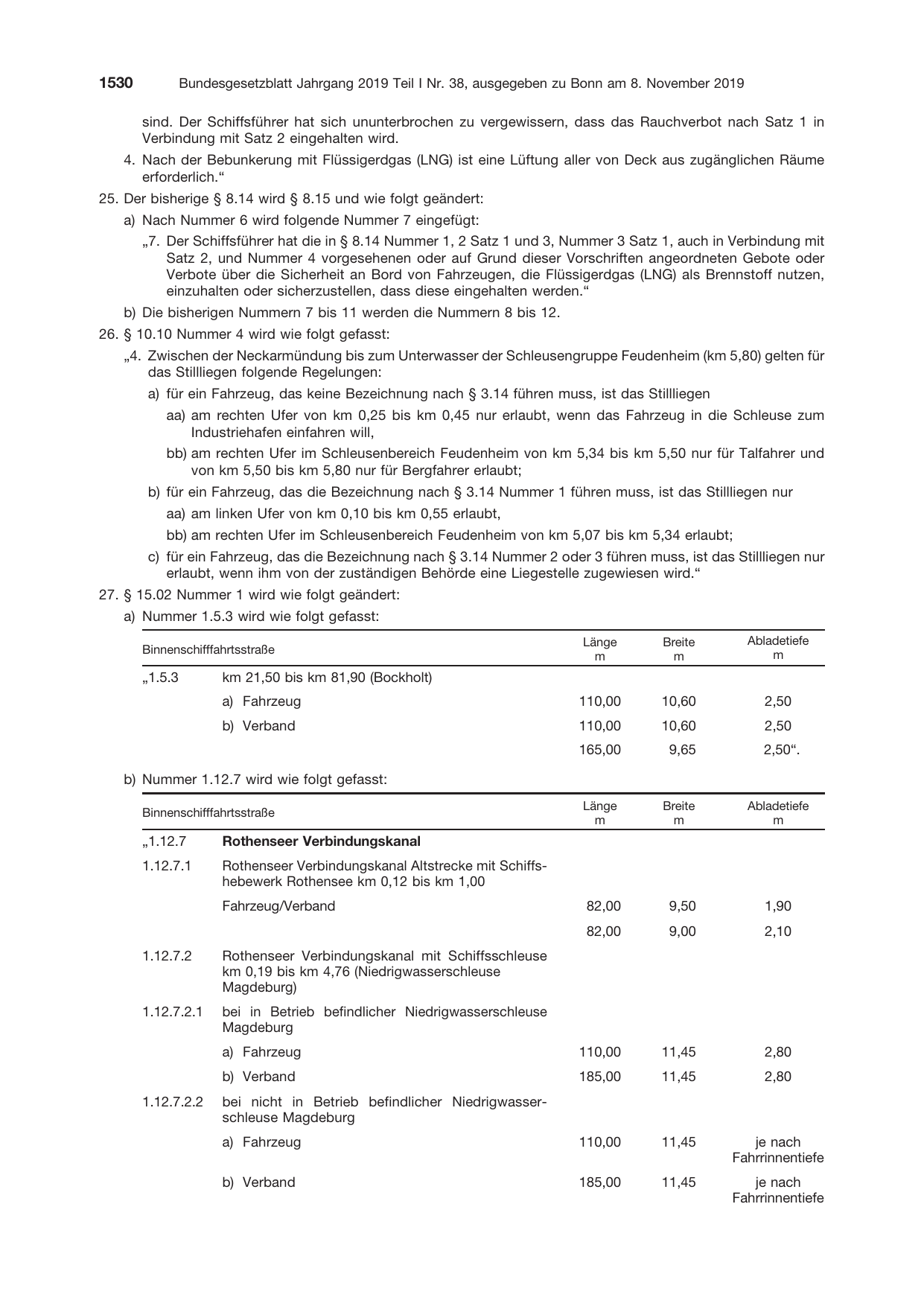 BGBl. 2019, Seite 1530 — Originalseite als Abbildung