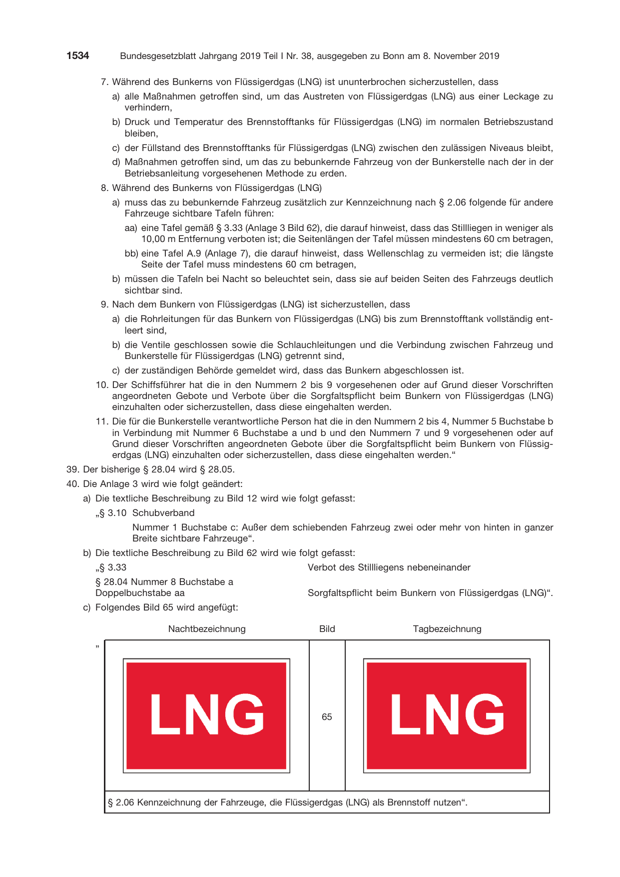 BGBl. 2019, Seite 1534 — Originalseite als Abbildung