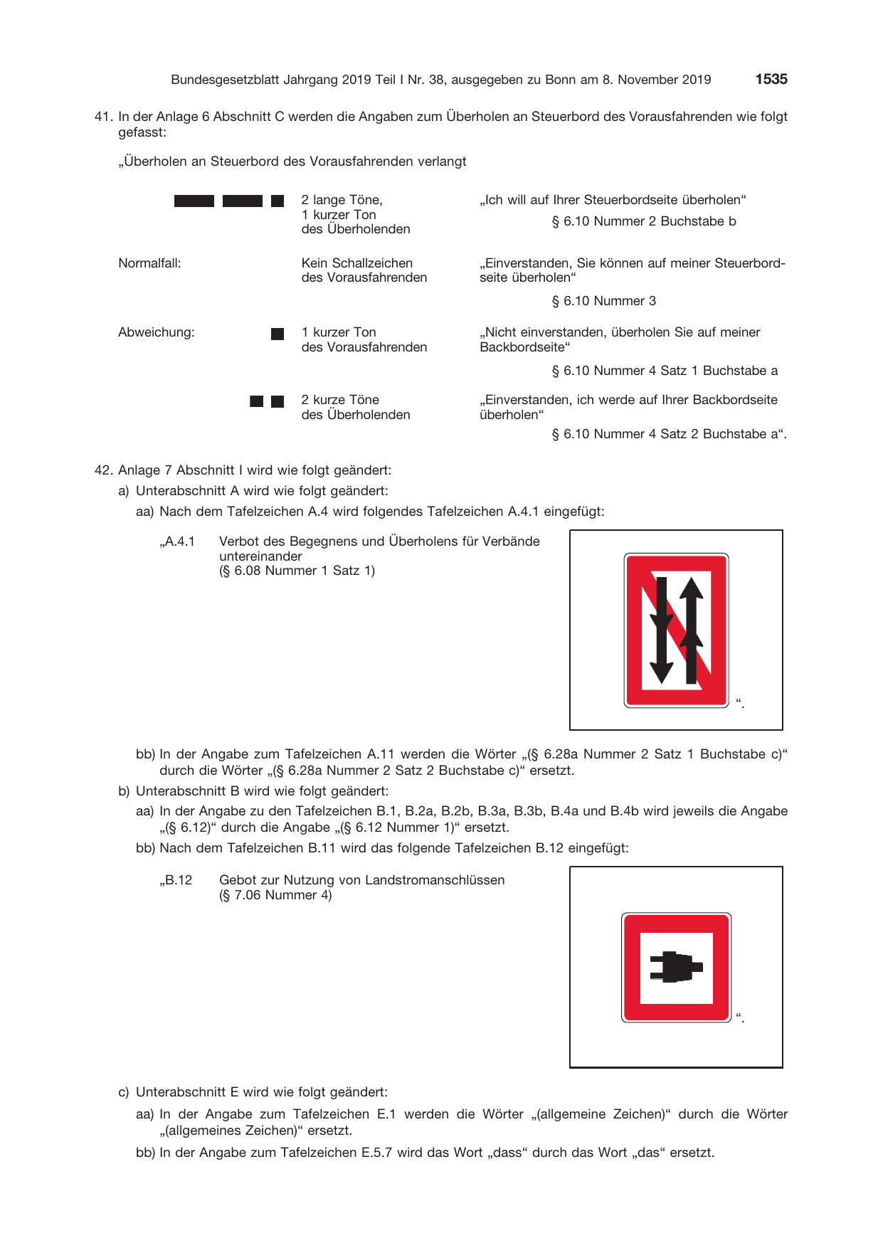 BGBl. 2019, Seite 1535 — Originalseite als Abbildung