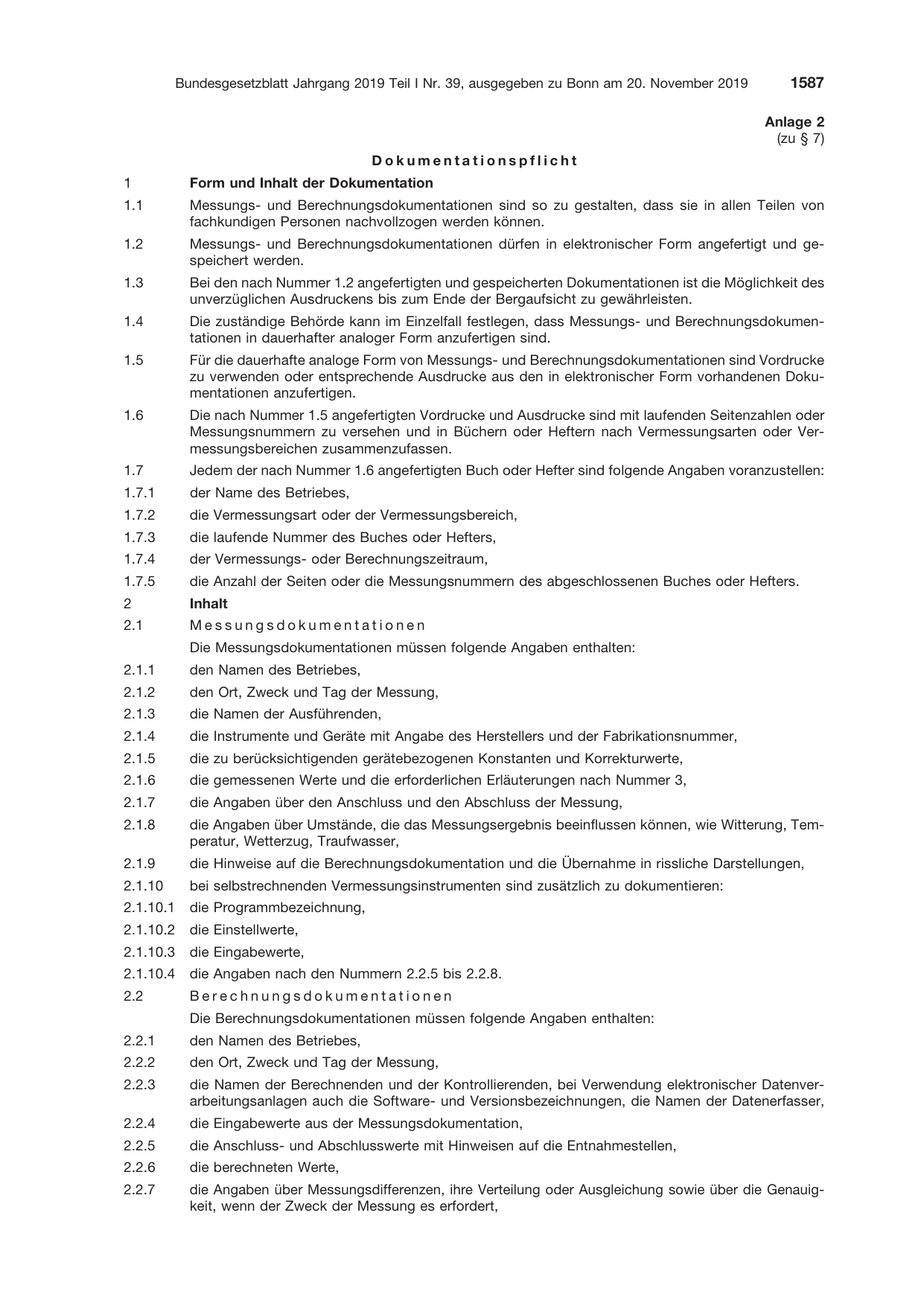 BGBl. 2019, Seite 1587 — Originalseite als Abbildung