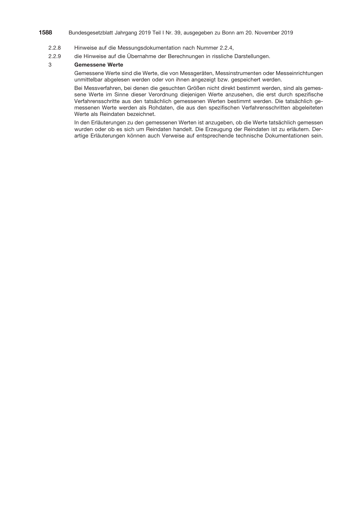 BGBl. 2019, Seite 1588 — Originalseite als Abbildung