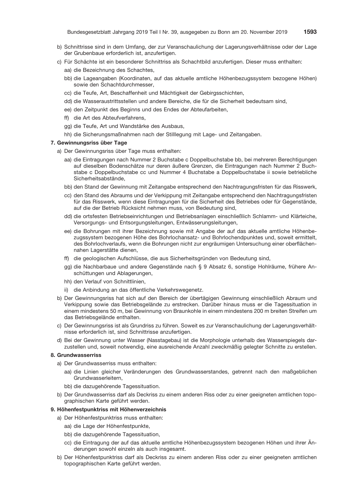 BGBl. 2019, Seite 1593 — Originalseite als Abbildung