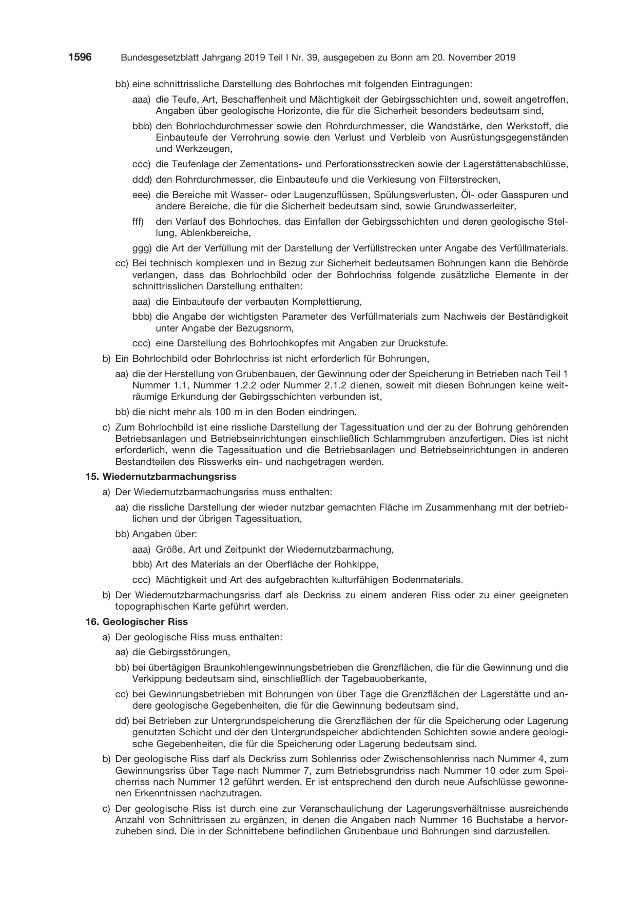 BGBl. 2019, Seite 1596 — Originalseite als Abbildung
