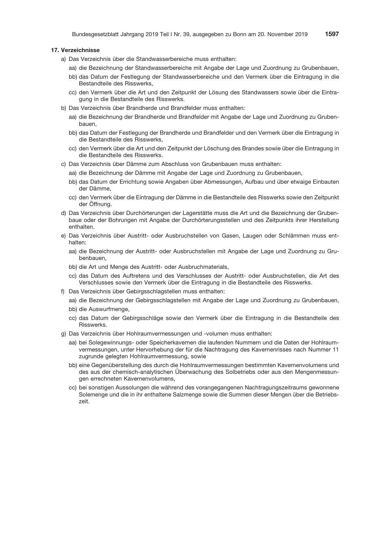 BGBl. 2019, Seite 1597 — Originalseite als Abbildung