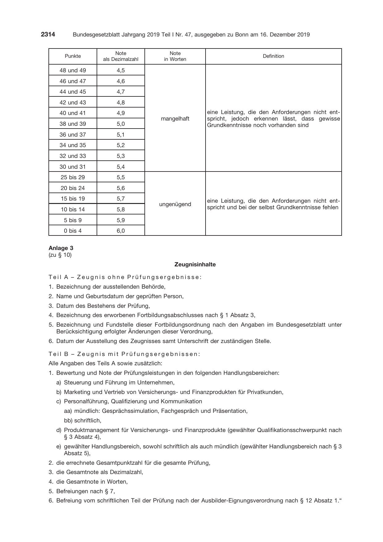 BGBl. 2019, Seite 2314 — Originalseite als Abbildung