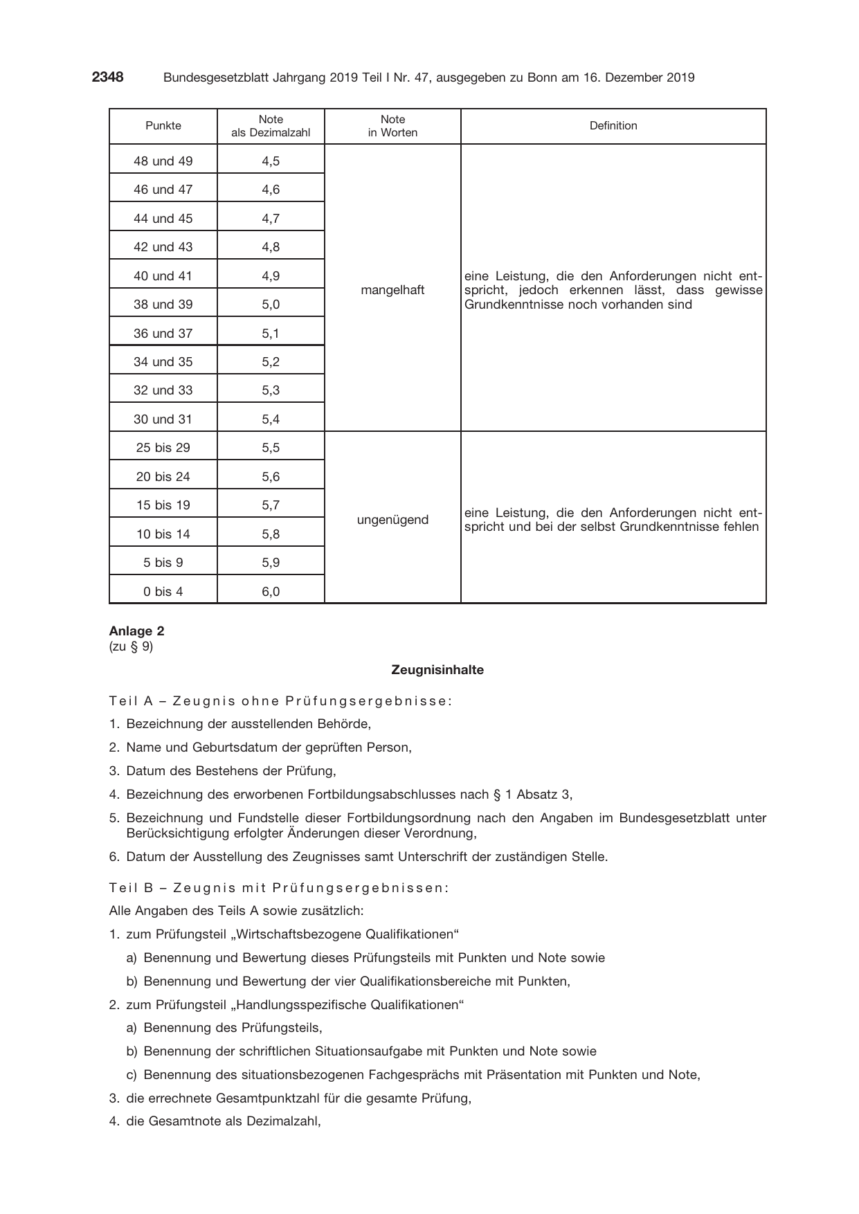 BGBl. 2019, Seite 2348 — Originalseite als Abbildung
