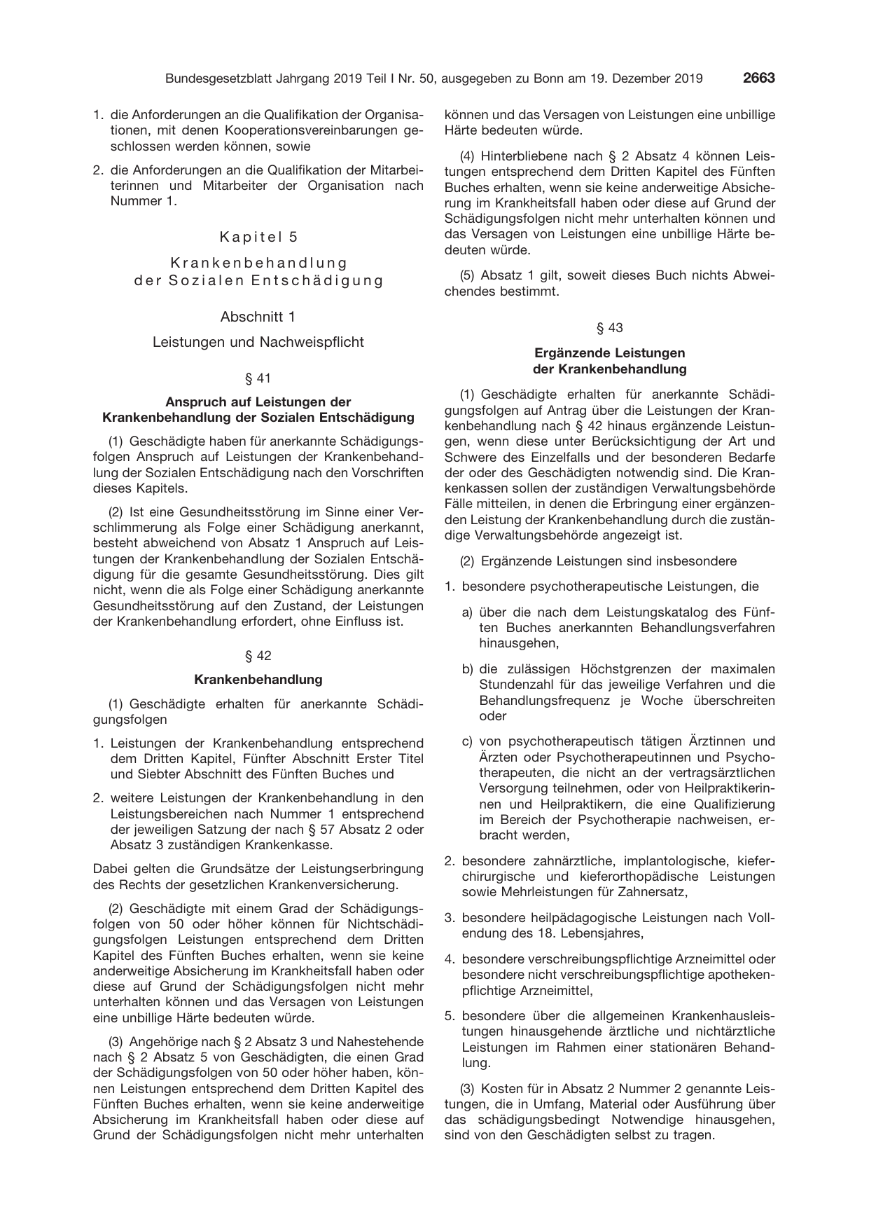 BGBl. 2019, Seite 2663 — Originalseite als Abbildung