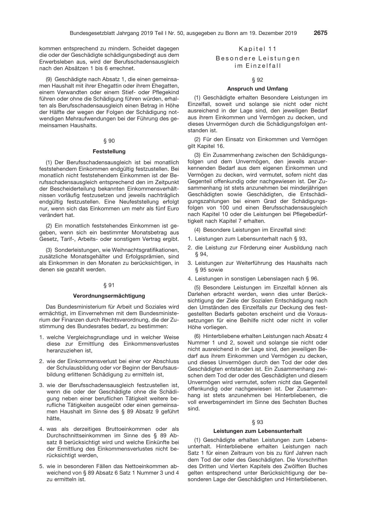 BGBl. 2019, Seite 2675 — Originalseite als Abbildung