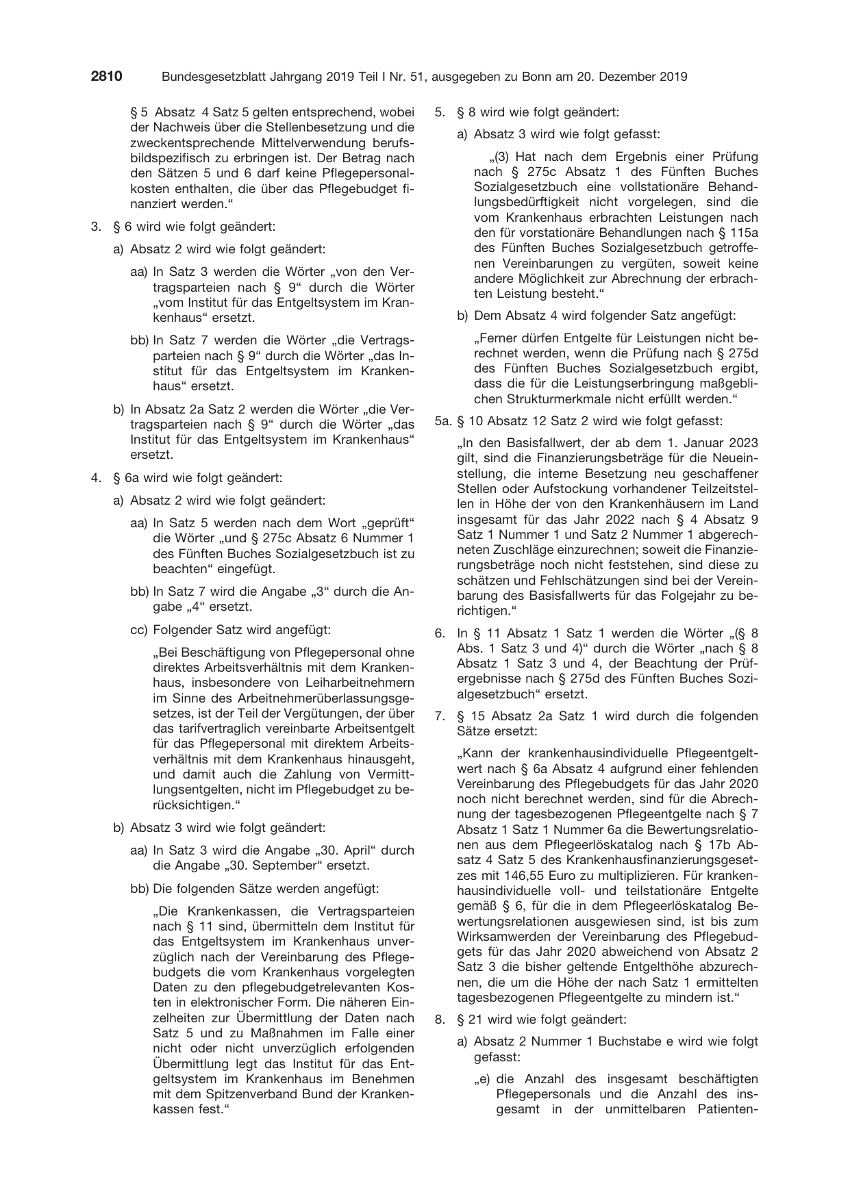 BGBl. 2019, Seite 2810 — Originalseite als Abbildung