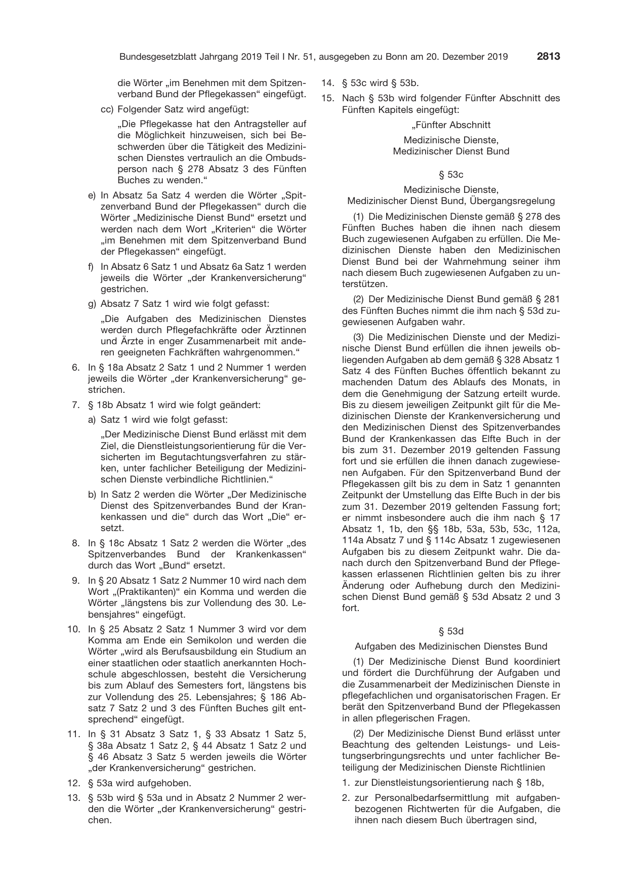 BGBl. 2019, Seite 2813 — Originalseite als Abbildung
