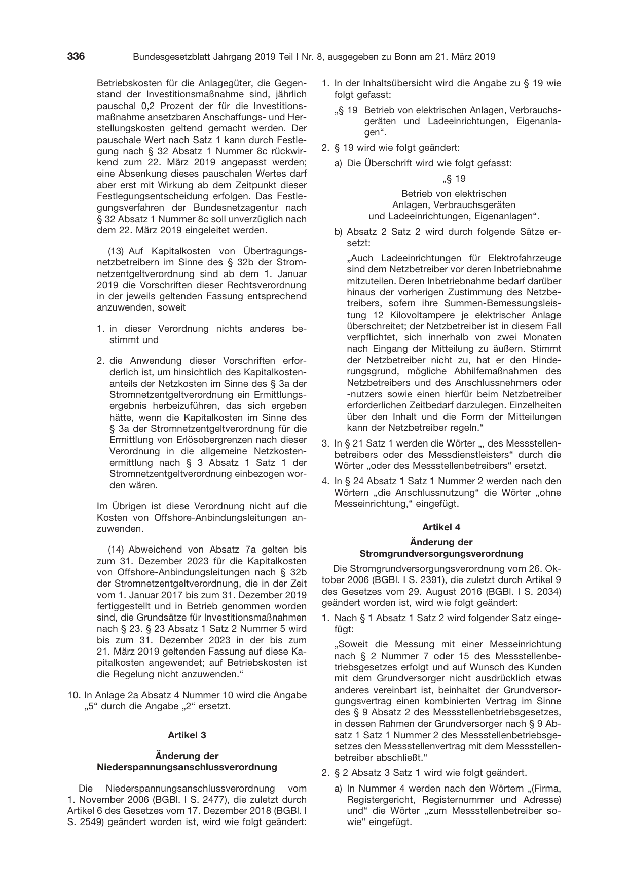 BGBl. 2019, Seite 336 — Originalseite als Abbildung