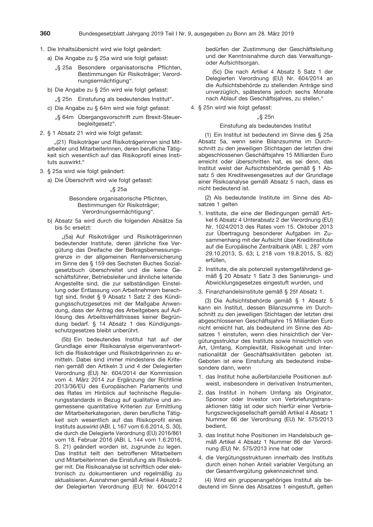BGBl. 2019, Seite 360 — Originalseite als Abbildung