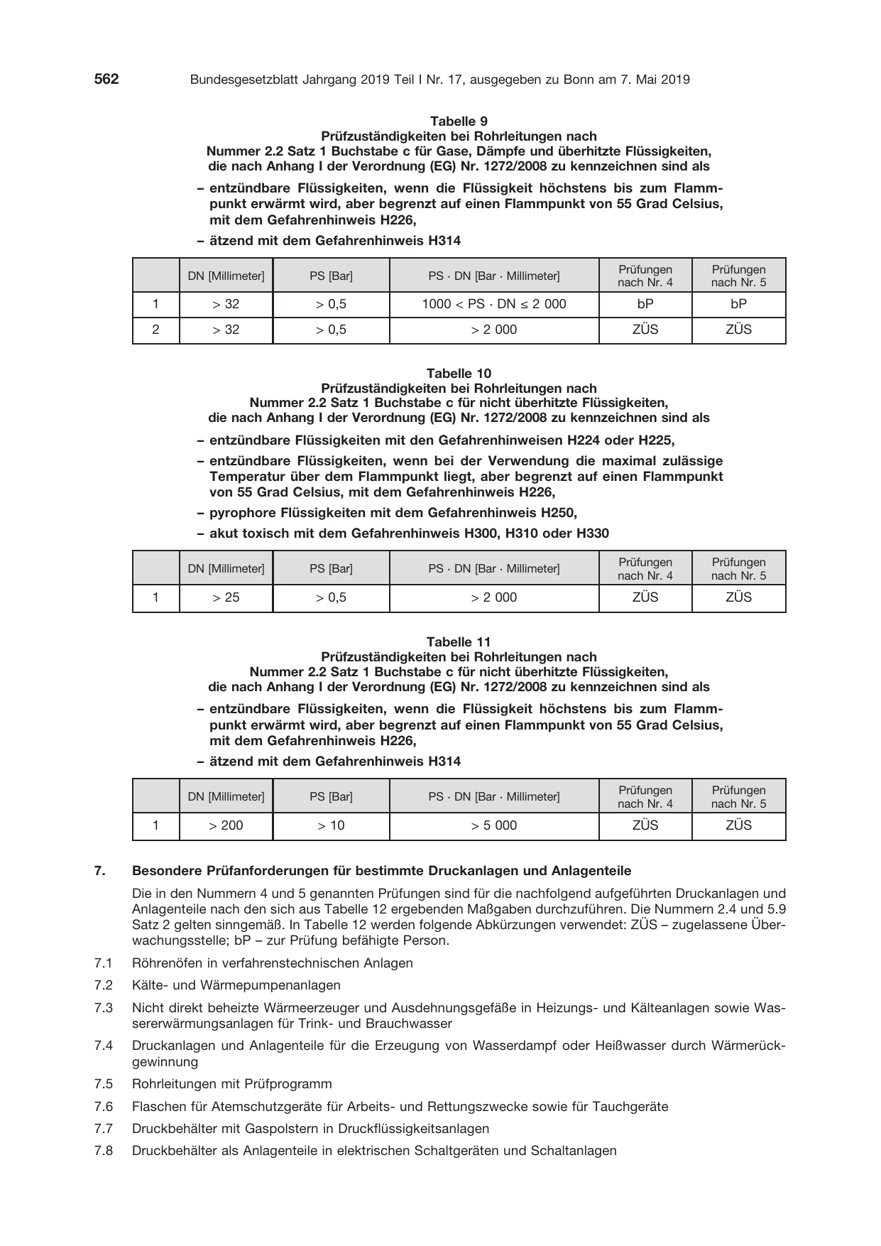 BGBl. 2019, Seite 562 — Originalseite als Abbildung