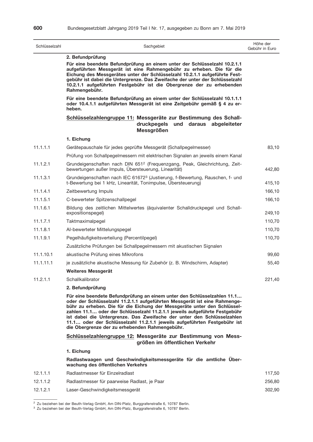 BGBl. 2019, Seite 600 — Originalseite als Abbildung