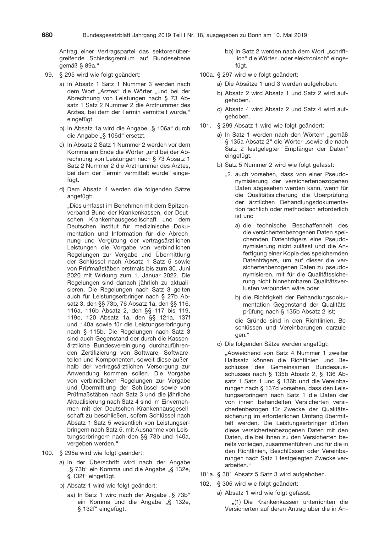 BGBl. 2019, Seite 680 — Originalseite als Abbildung