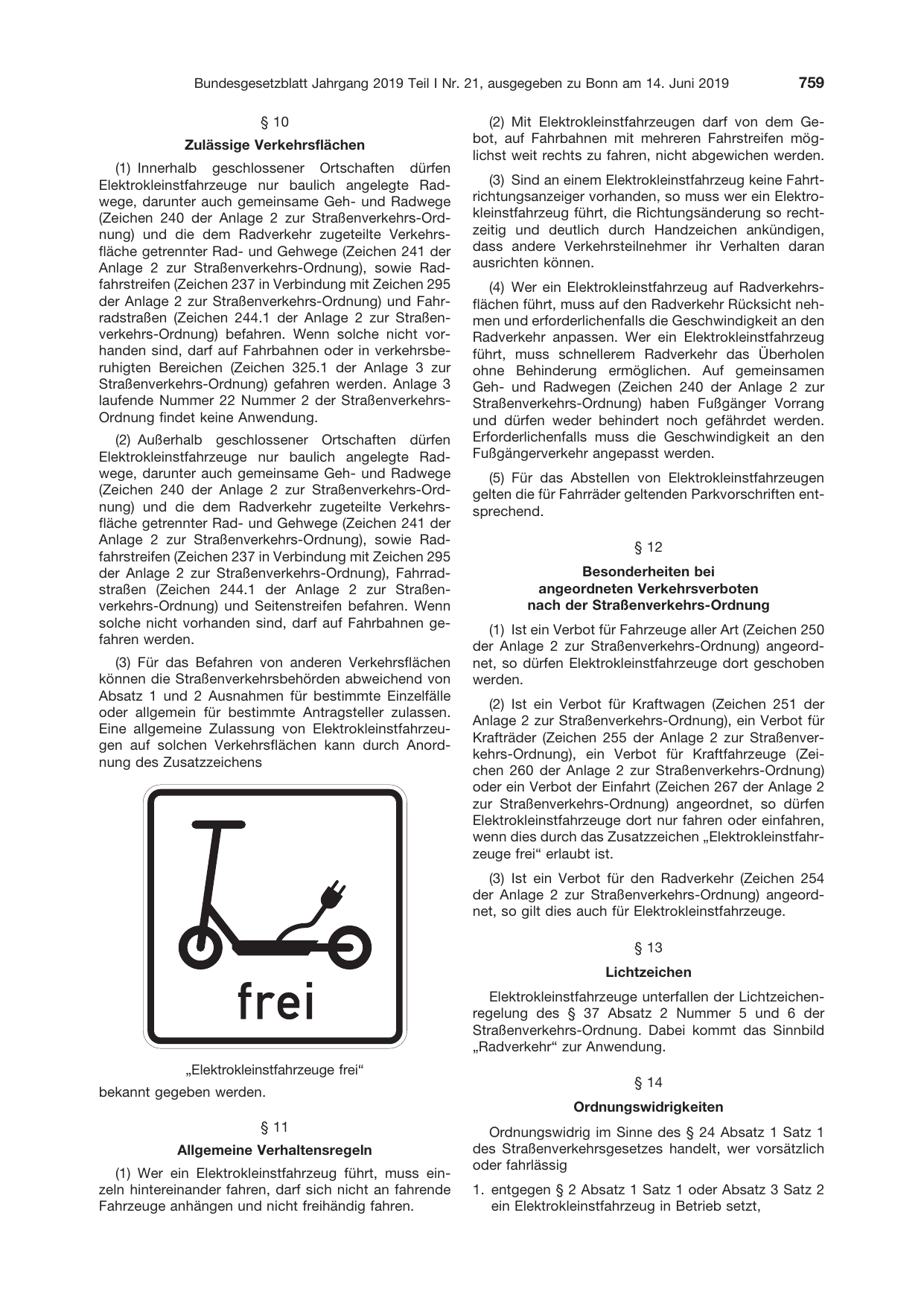 BGBl. 2019, Seite 759 — Originalseite als Abbildung