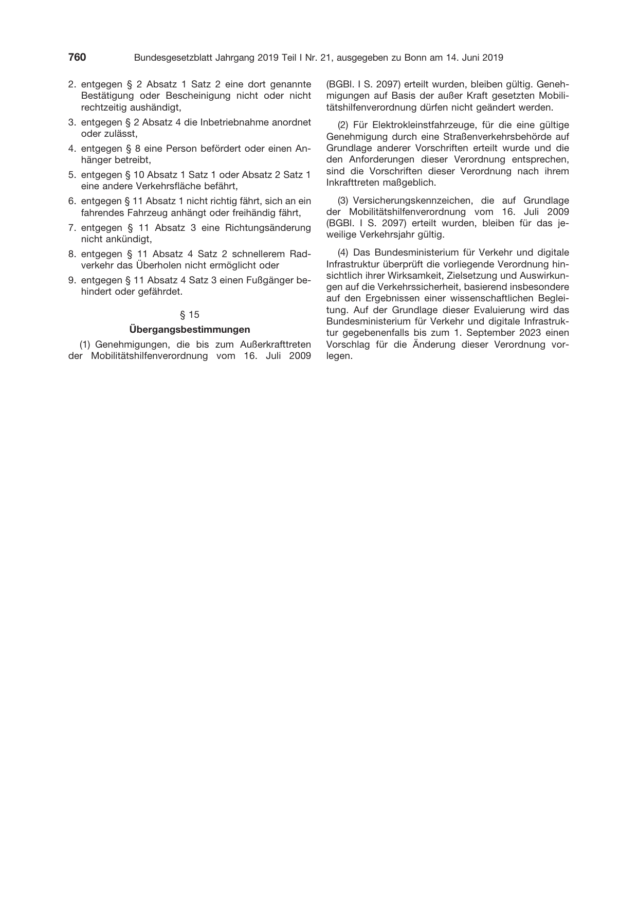 BGBl. 2019, Seite 760 — Originalseite als Abbildung