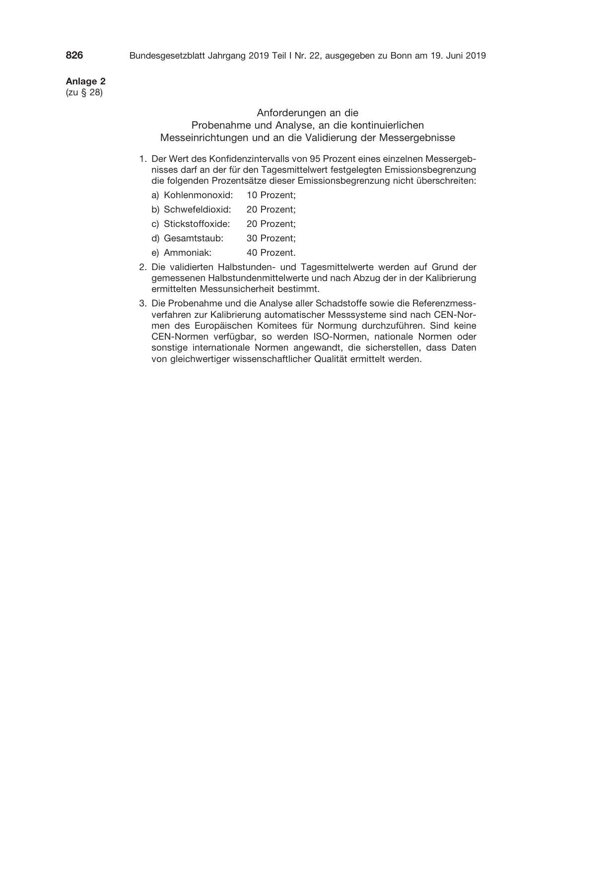 BGBl. 2019, Seite 826 — Originalseite als Abbildung