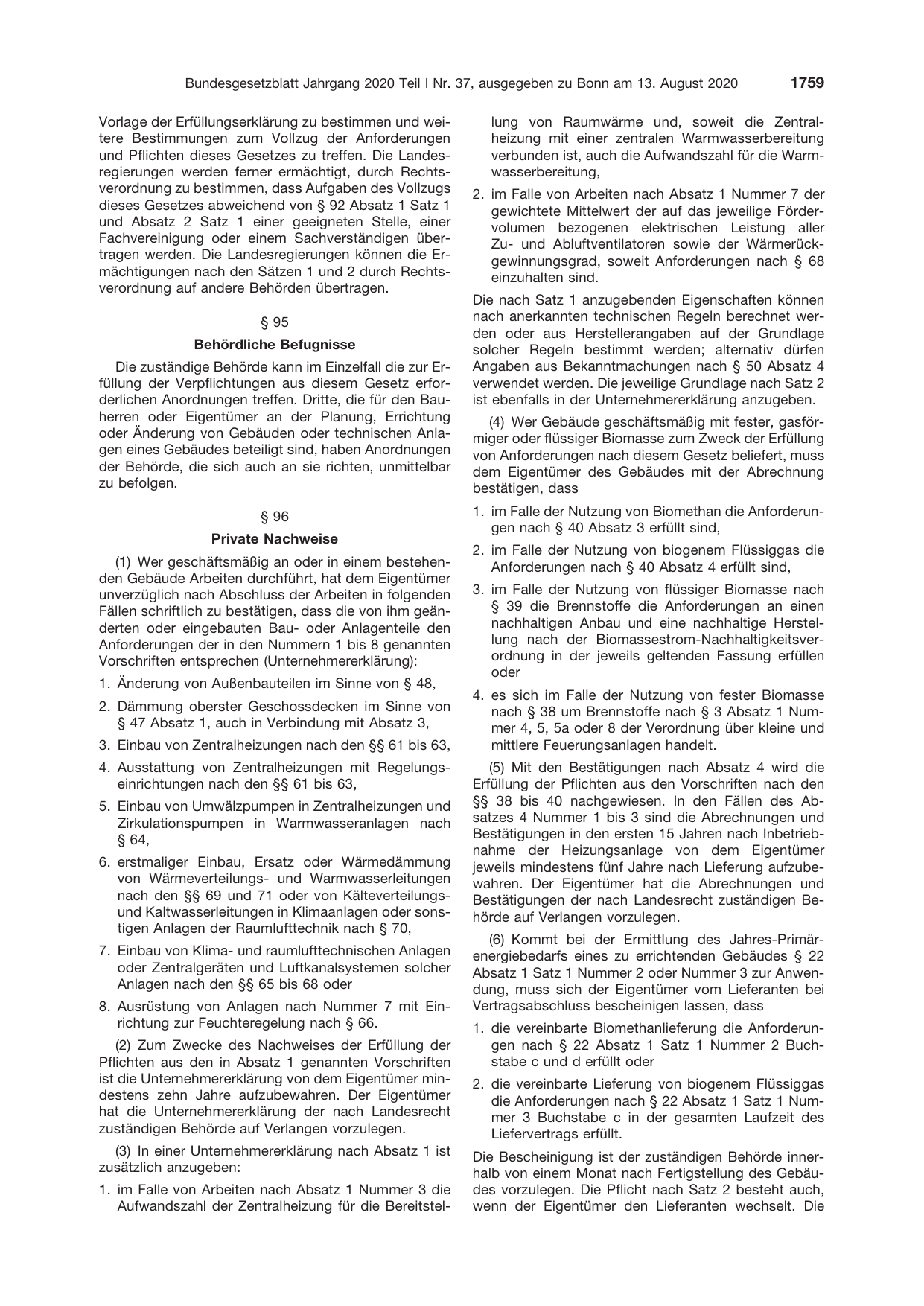 BGBl. 2020, Seite 1759 — Originalseite als Abbildung