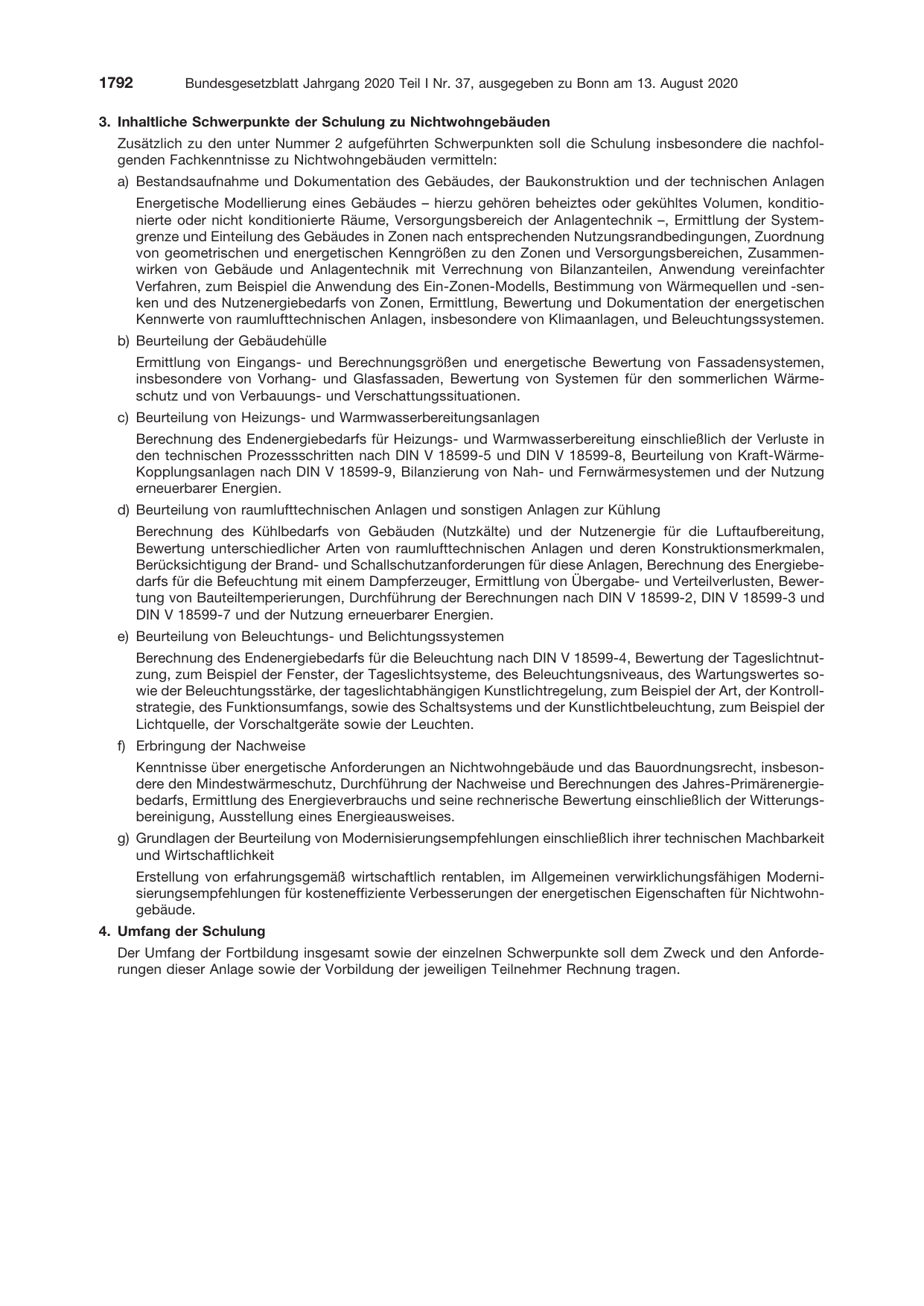 BGBl. 2020, Seite 1792 — Originalseite als Abbildung