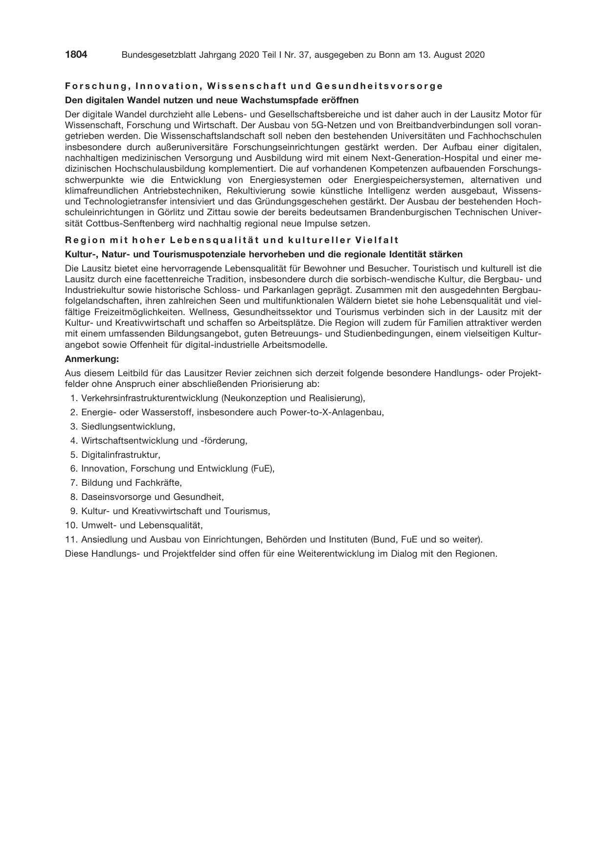 BGBl. 2020, Seite 1804 — Originalseite als Abbildung