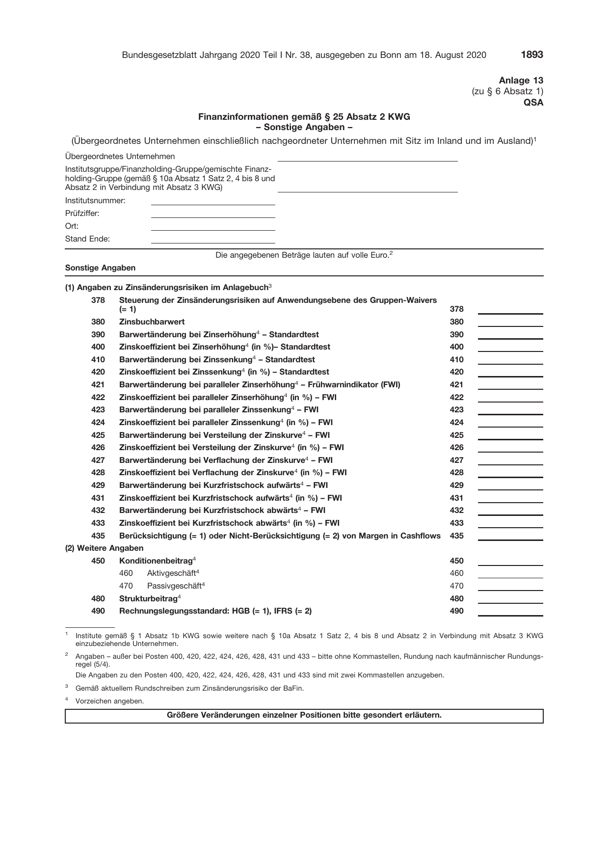 BGBl. 2020, Seite 1893 — Originalseite als Abbildung