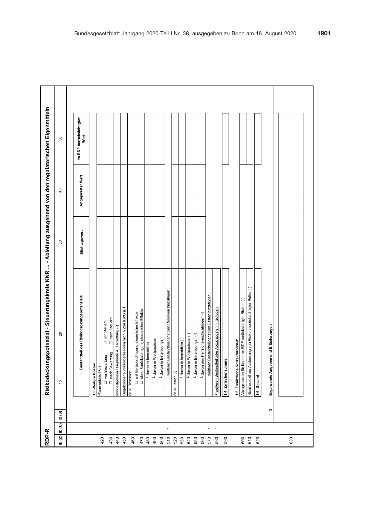 BGBl. 2020, Seite 1901 — Originalseite als Abbildung