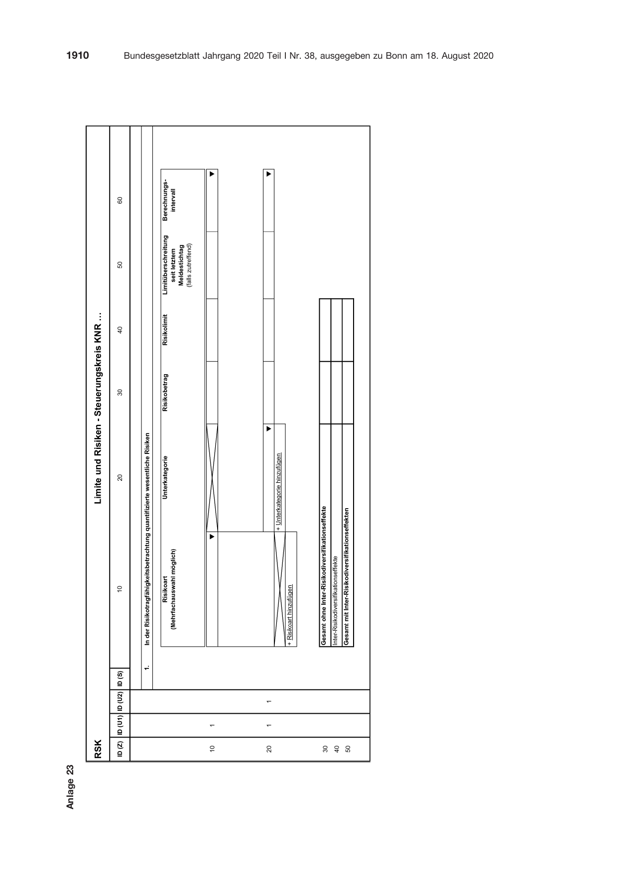 BGBl. 2020, Seite 1910 — Originalseite als Abbildung