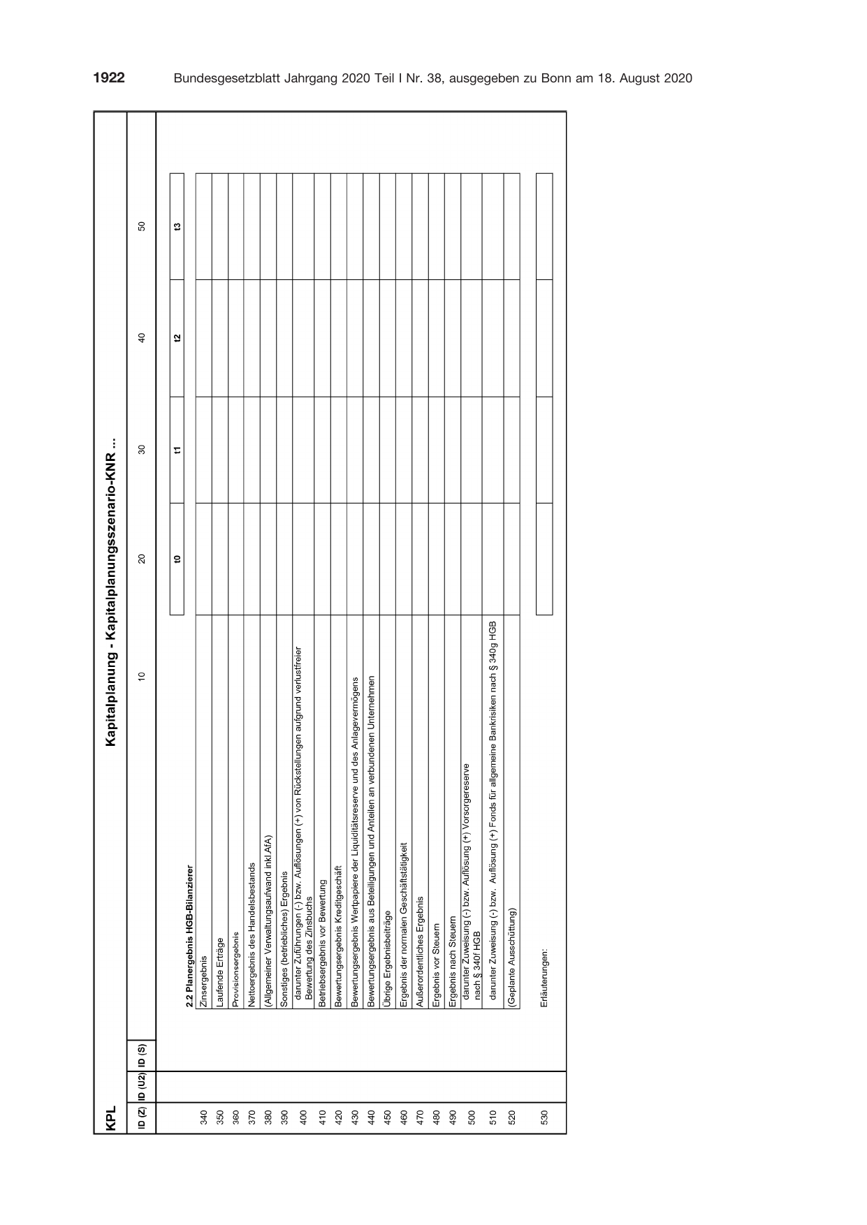 BGBl. 2020, Seite 1922 — Originalseite als Abbildung