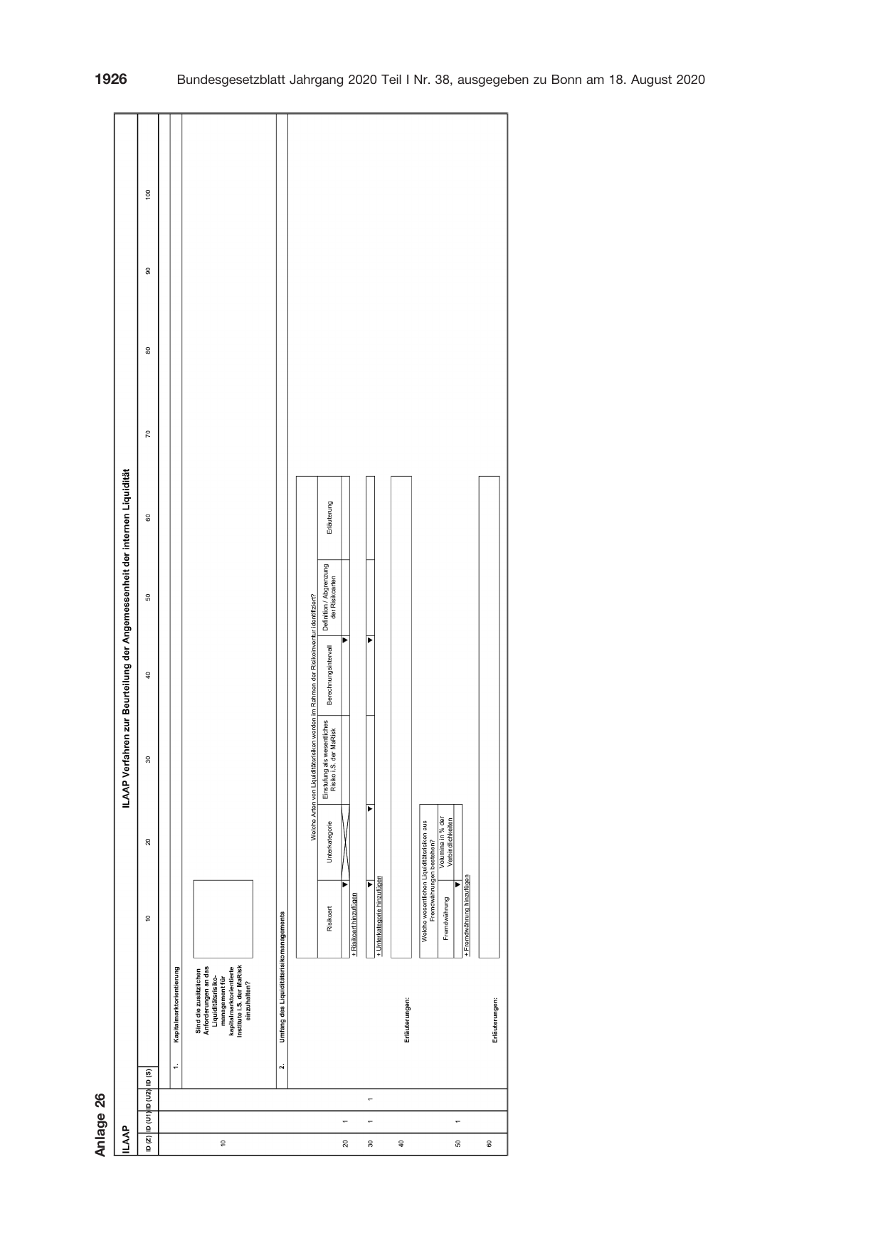 BGBl. 2020, Seite 1926 — Originalseite als Abbildung