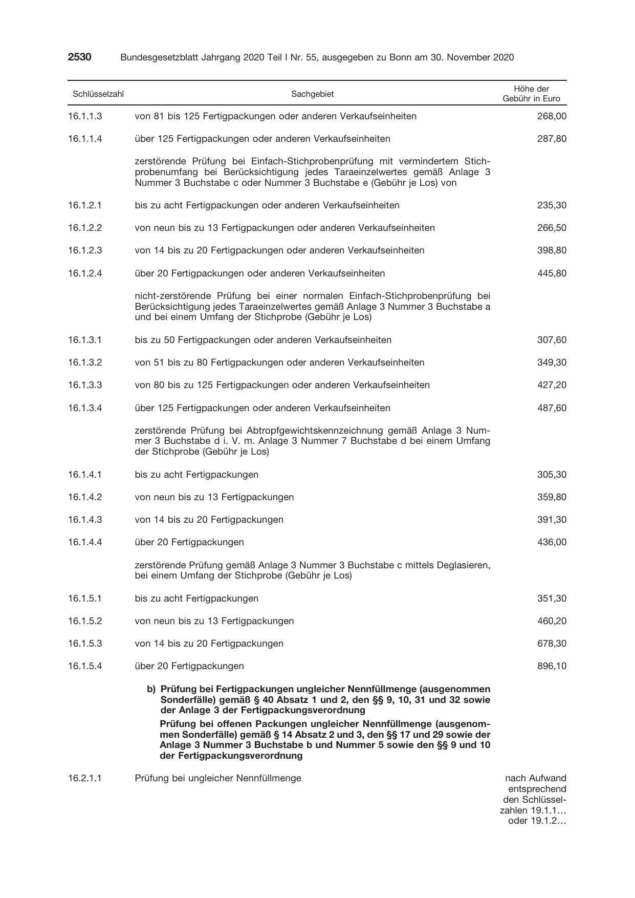 BGBl. 2020, Seite 2530 — Originalseite als Abbildung