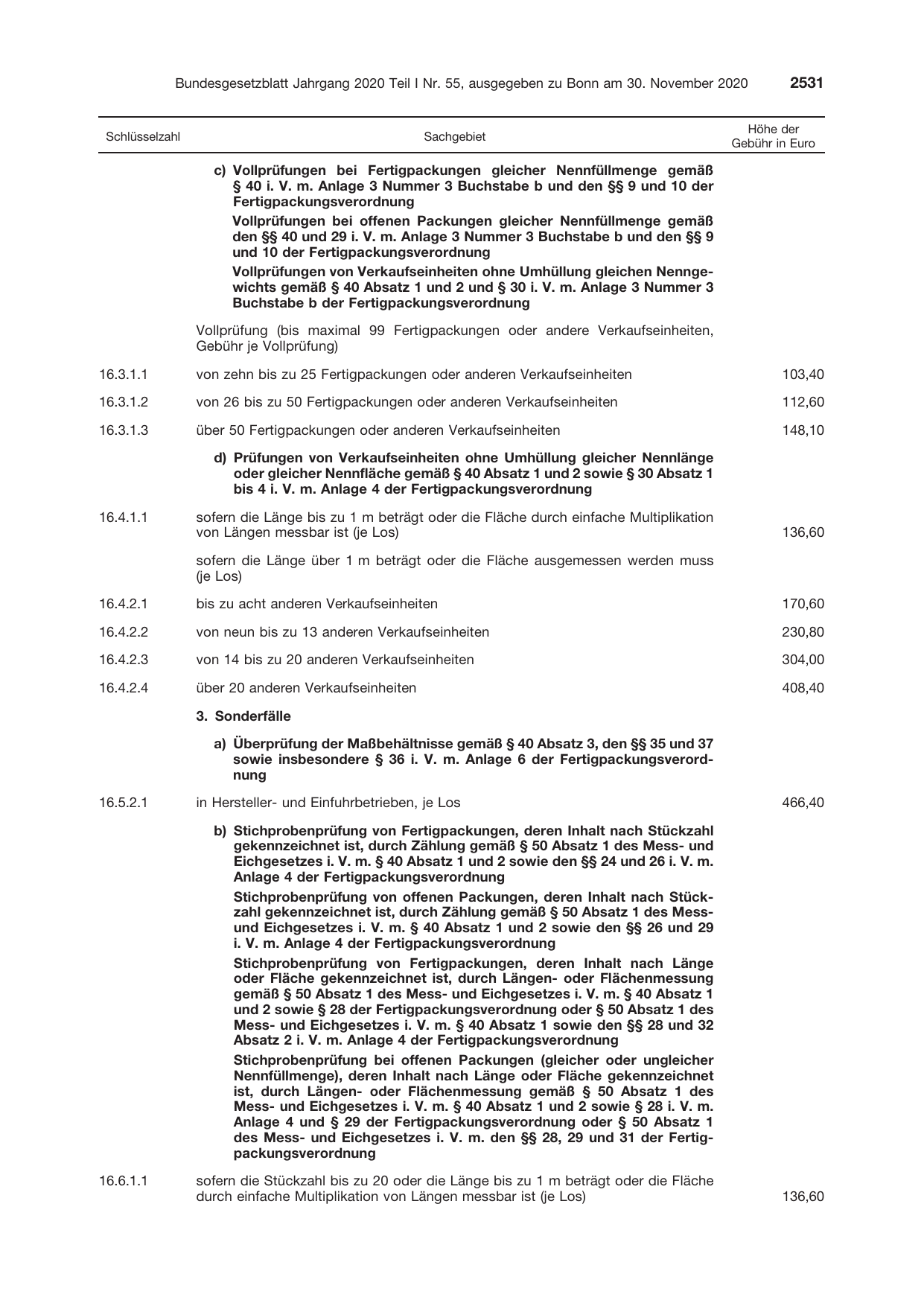 BGBl. 2020, Seite 2531 — Originalseite als Abbildung