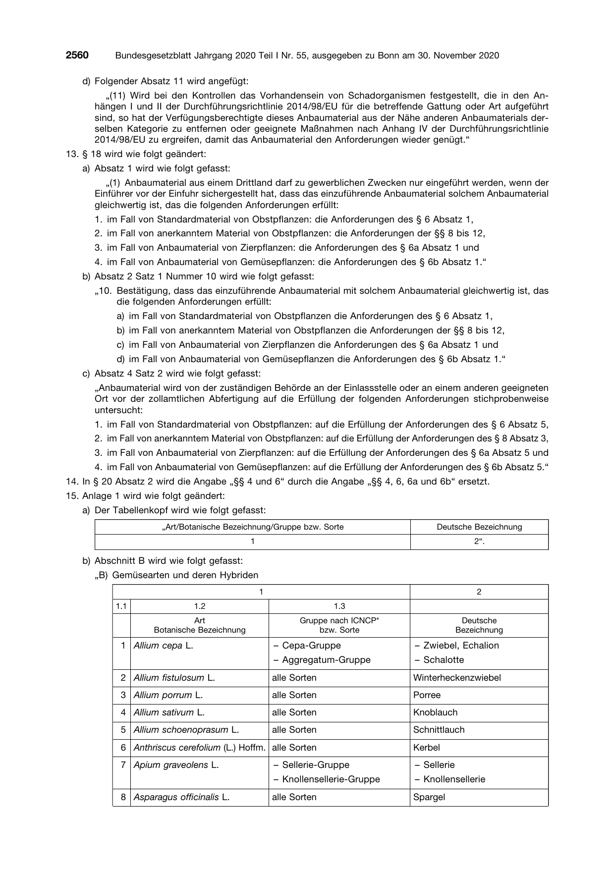 BGBl. 2020, Seite 2560 — Originalseite als Abbildung