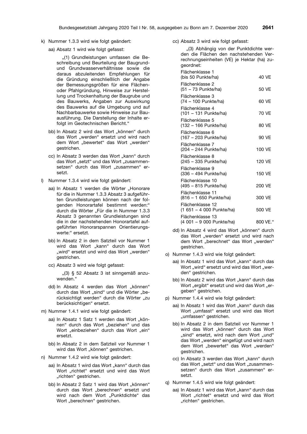 BGBl. 2020, Seite 2641 — Originalseite als Abbildung