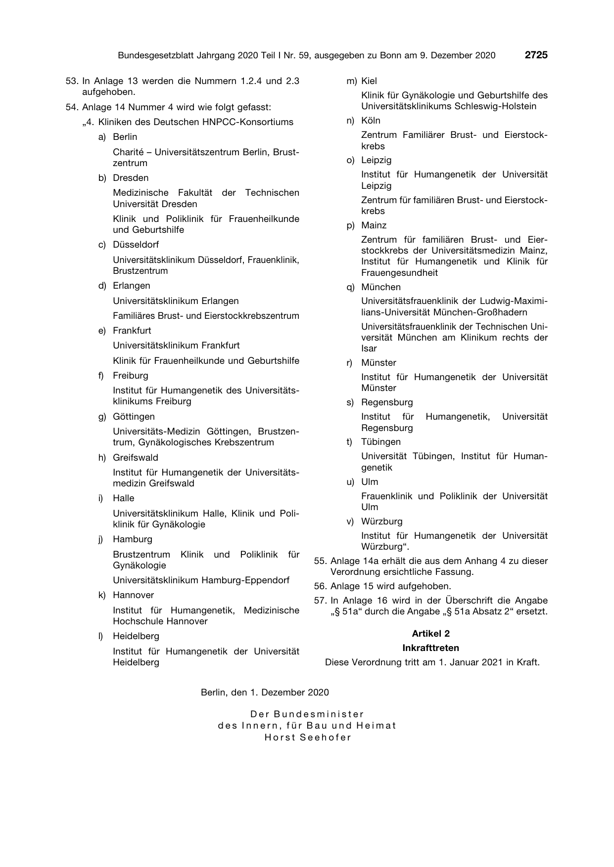 BGBl. 2020, Seite 2725 — Originalseite als Abbildung