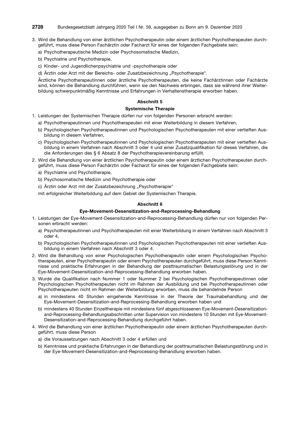 BGBl. 2020, Seite 2728 — Originalseite als Abbildung