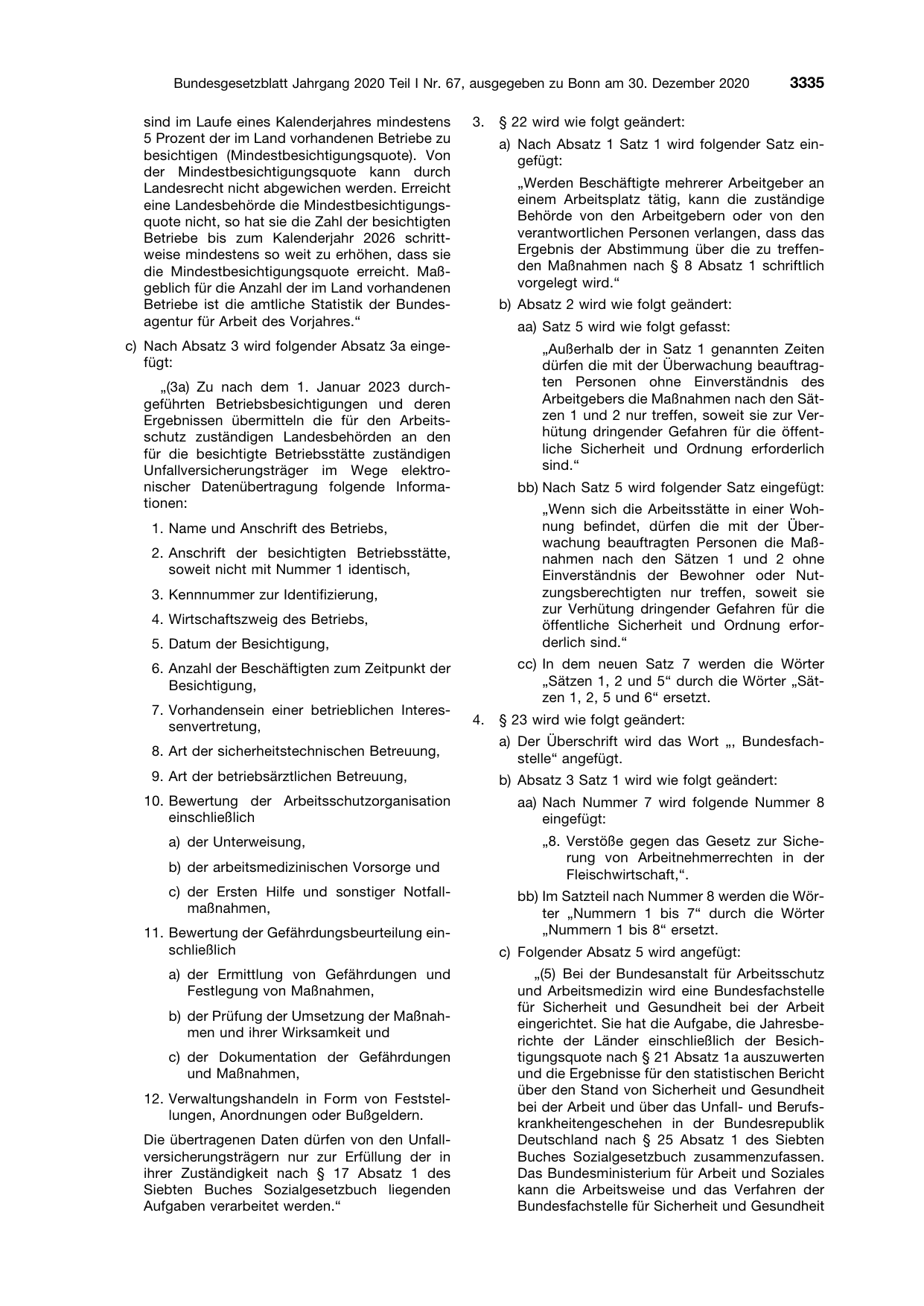 BGBl. 2020, Seite 3335 — Originalseite als Abbildung
