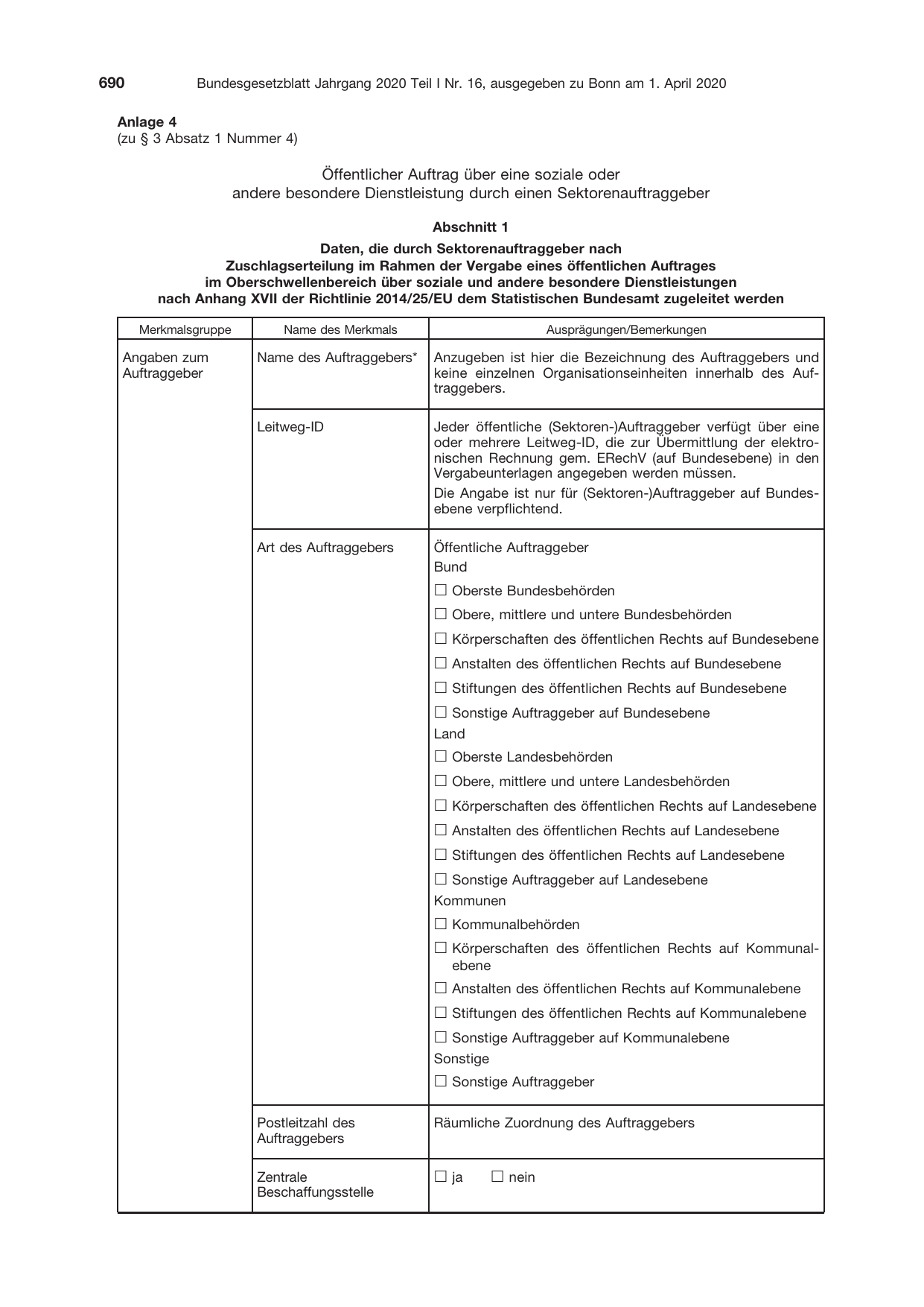 BGBl. 2020, Seite 690 — Originalseite als Abbildung