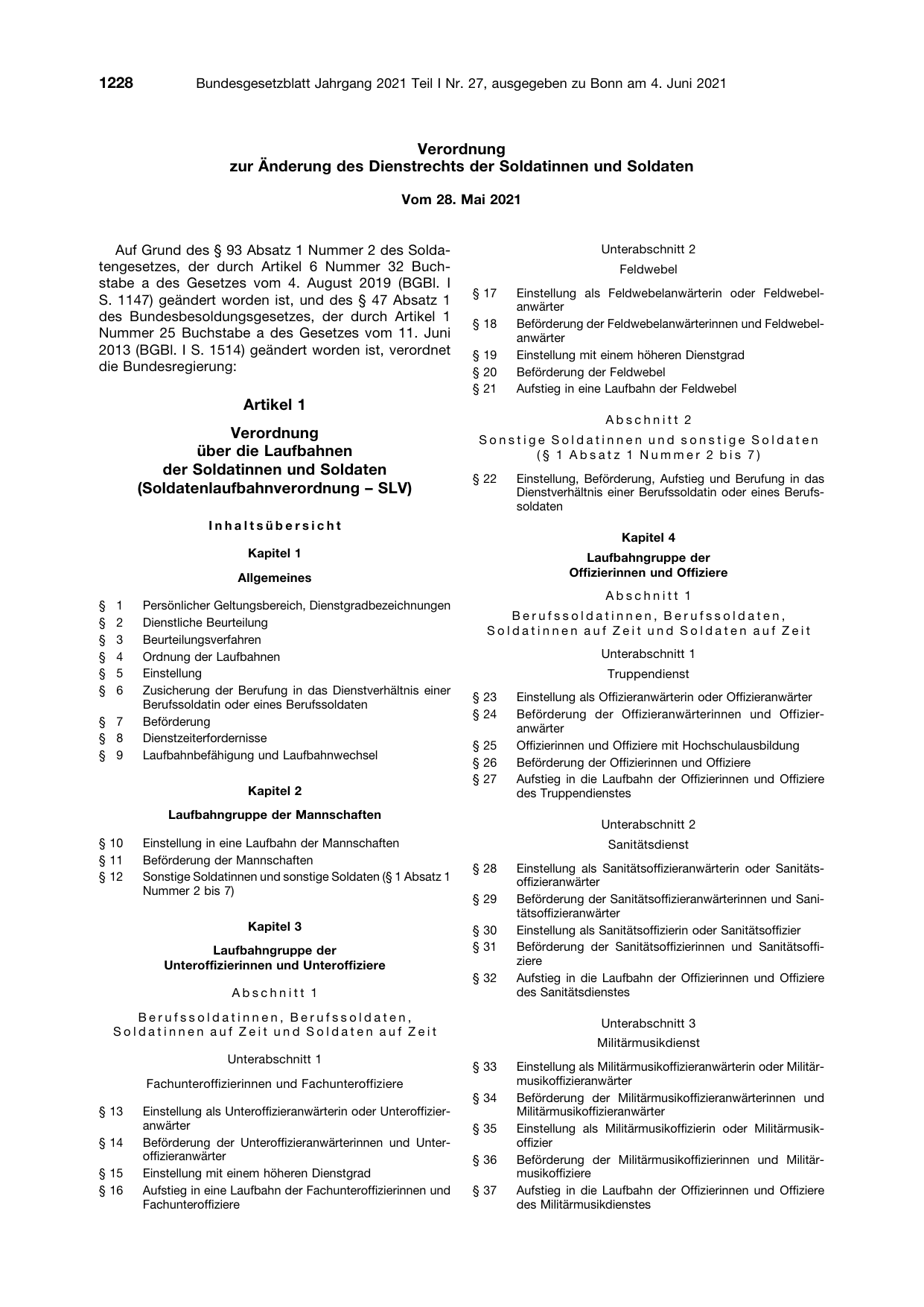 BGBl. 2021, Seite 1228 — Originalseite als Abbildung