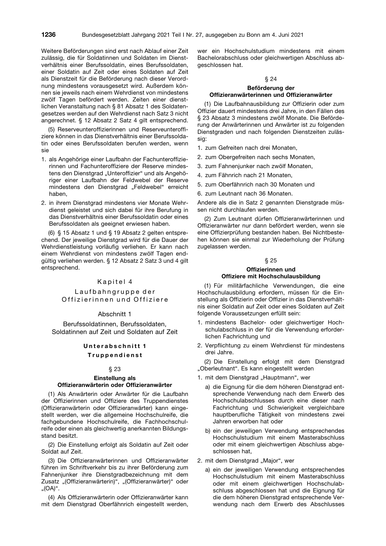 BGBl. 2021, Seite 1236 — Originalseite als Abbildung