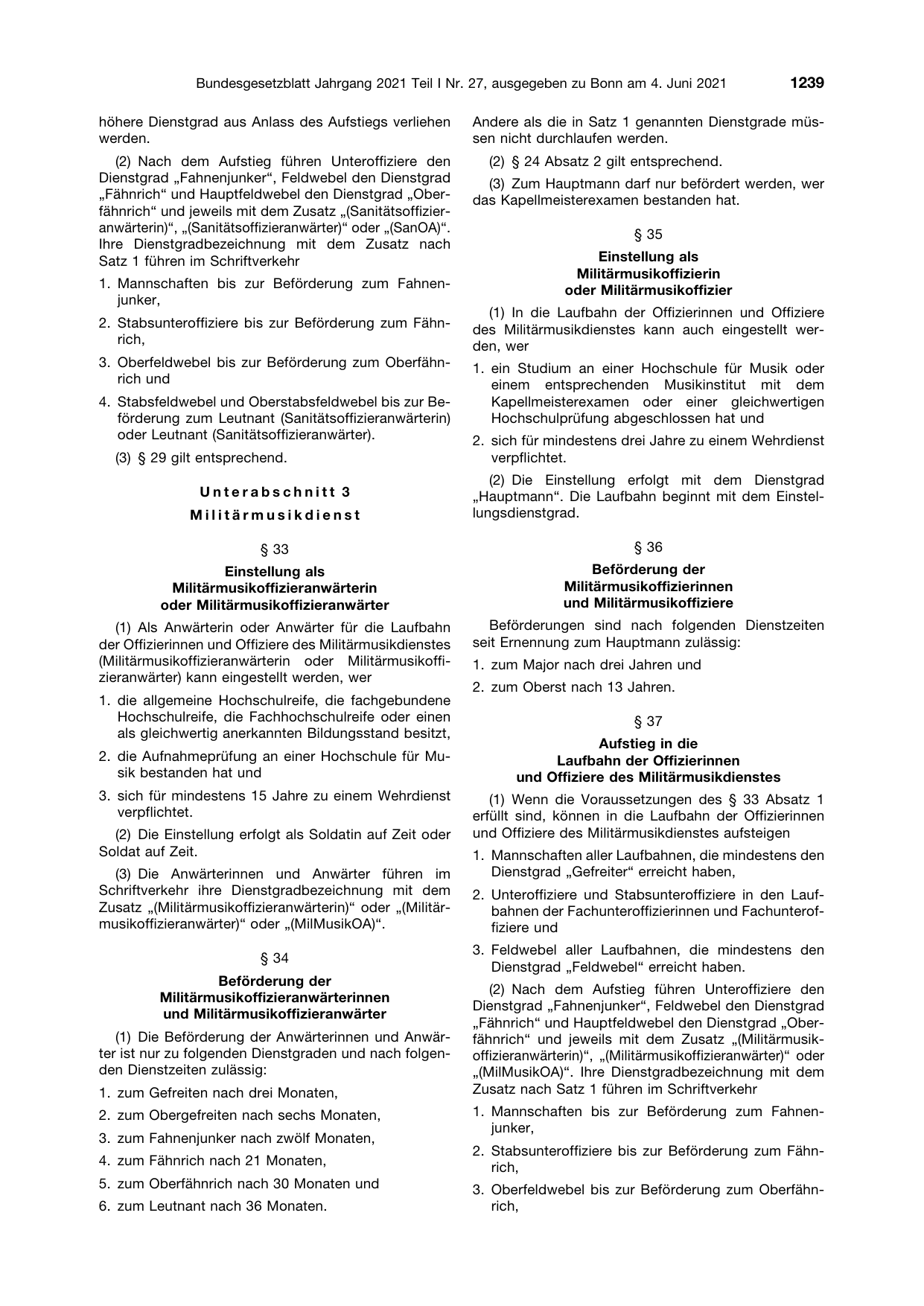 BGBl. 2021, Seite 1239 — Originalseite als Abbildung