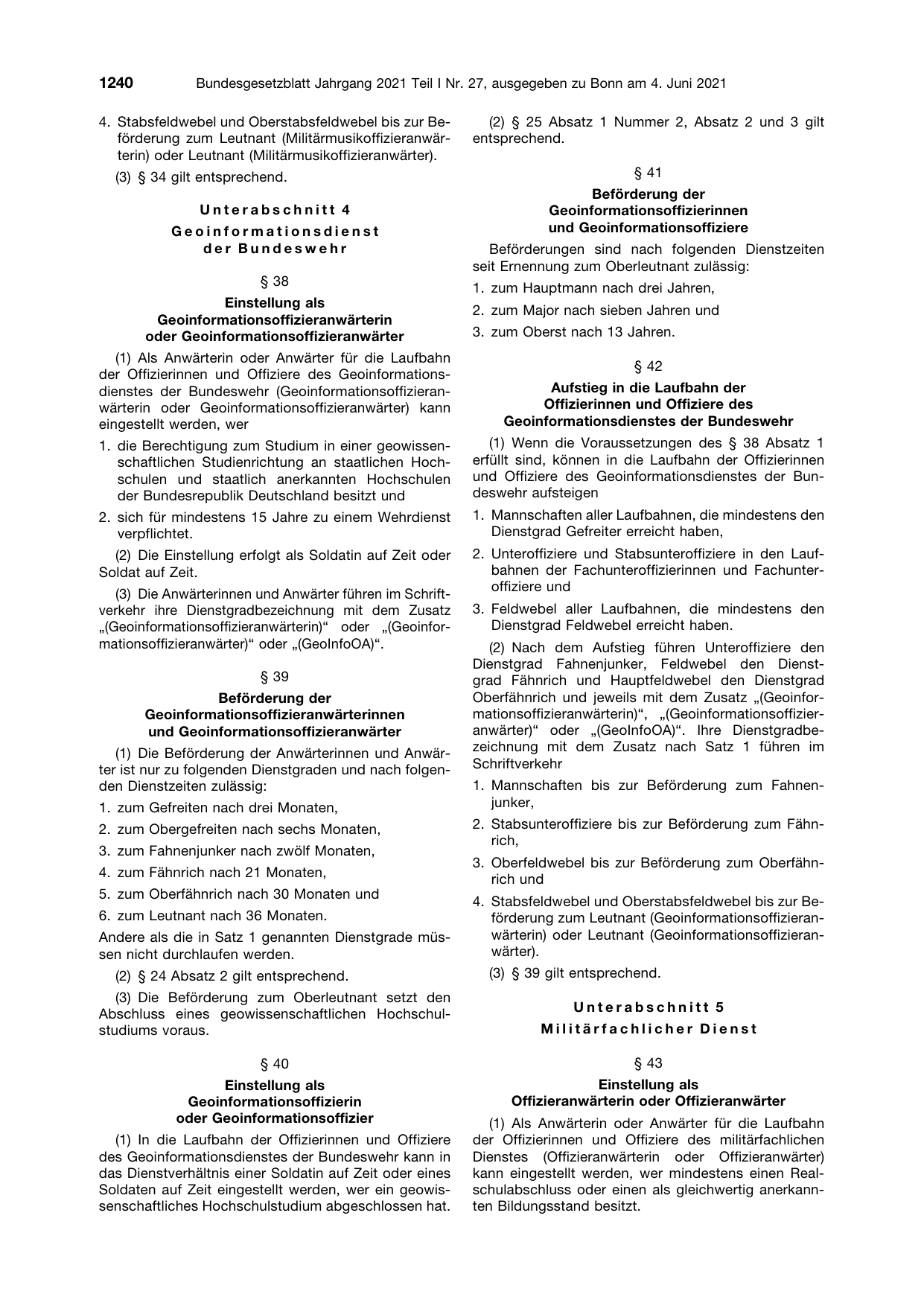 BGBl. 2021, Seite 1240 — Originalseite als Abbildung