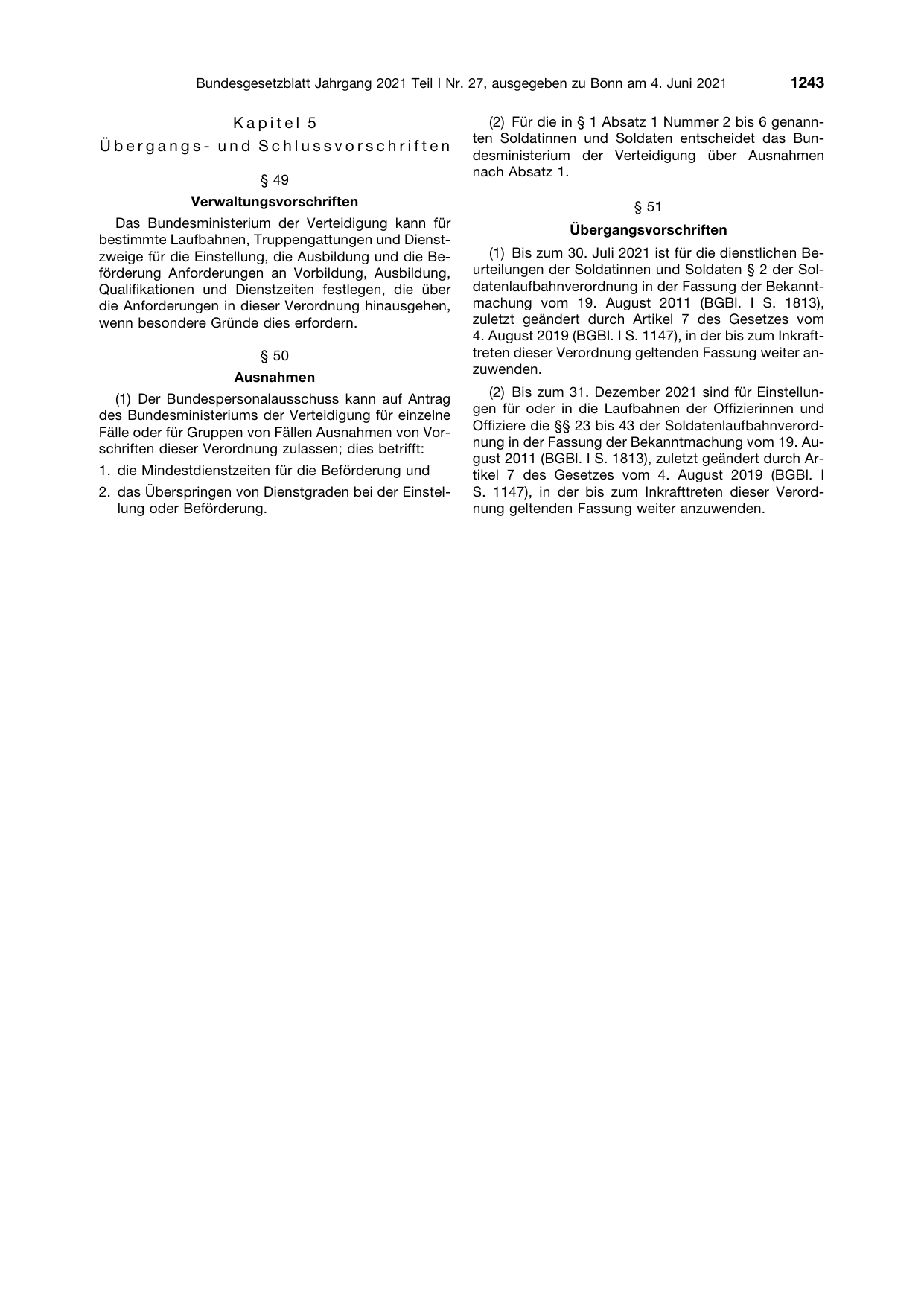 BGBl. 2021, Seite 1243 — Originalseite als Abbildung