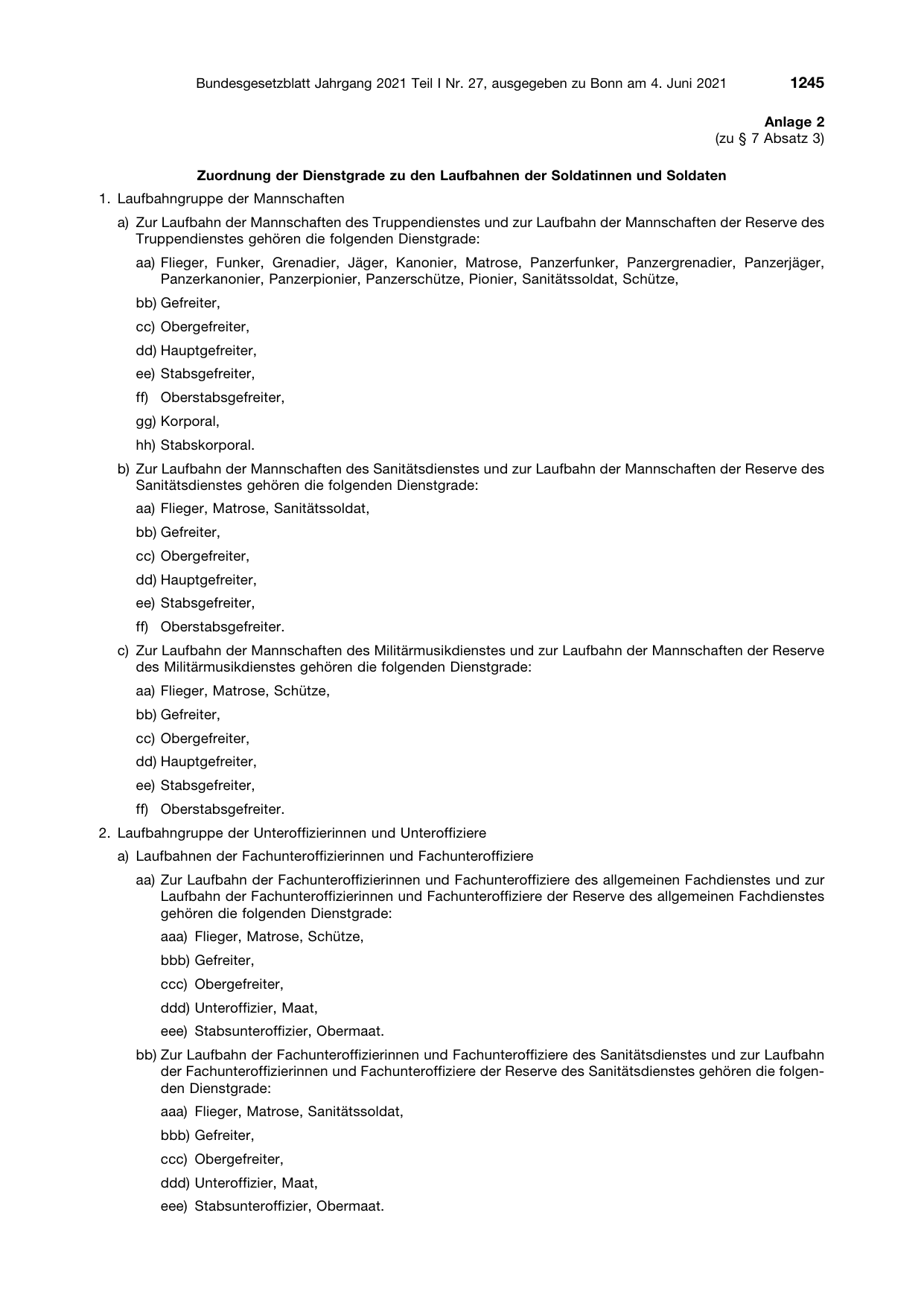BGBl. 2021, Seite 1245 — Originalseite als Abbildung