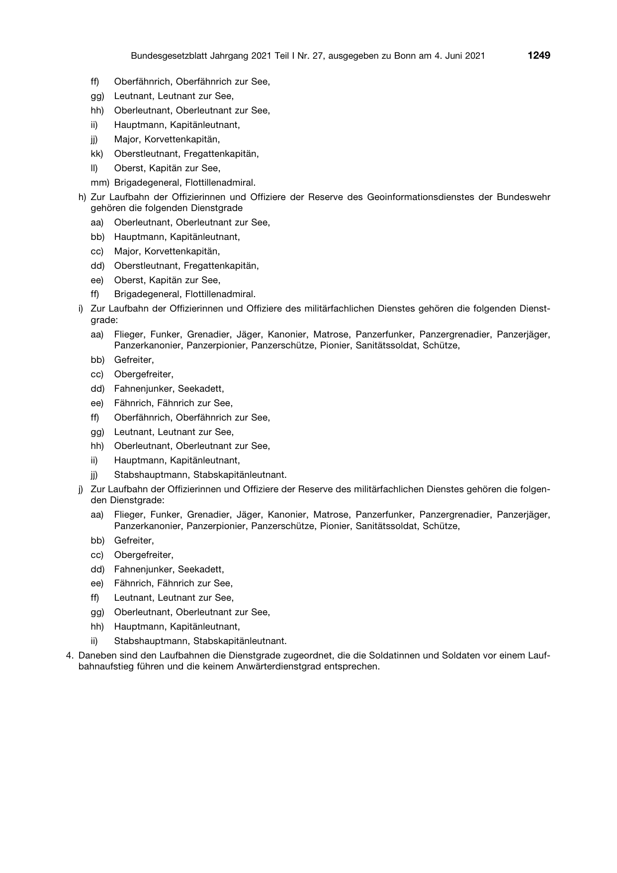 BGBl. 2021, Seite 1249 — Originalseite als Abbildung