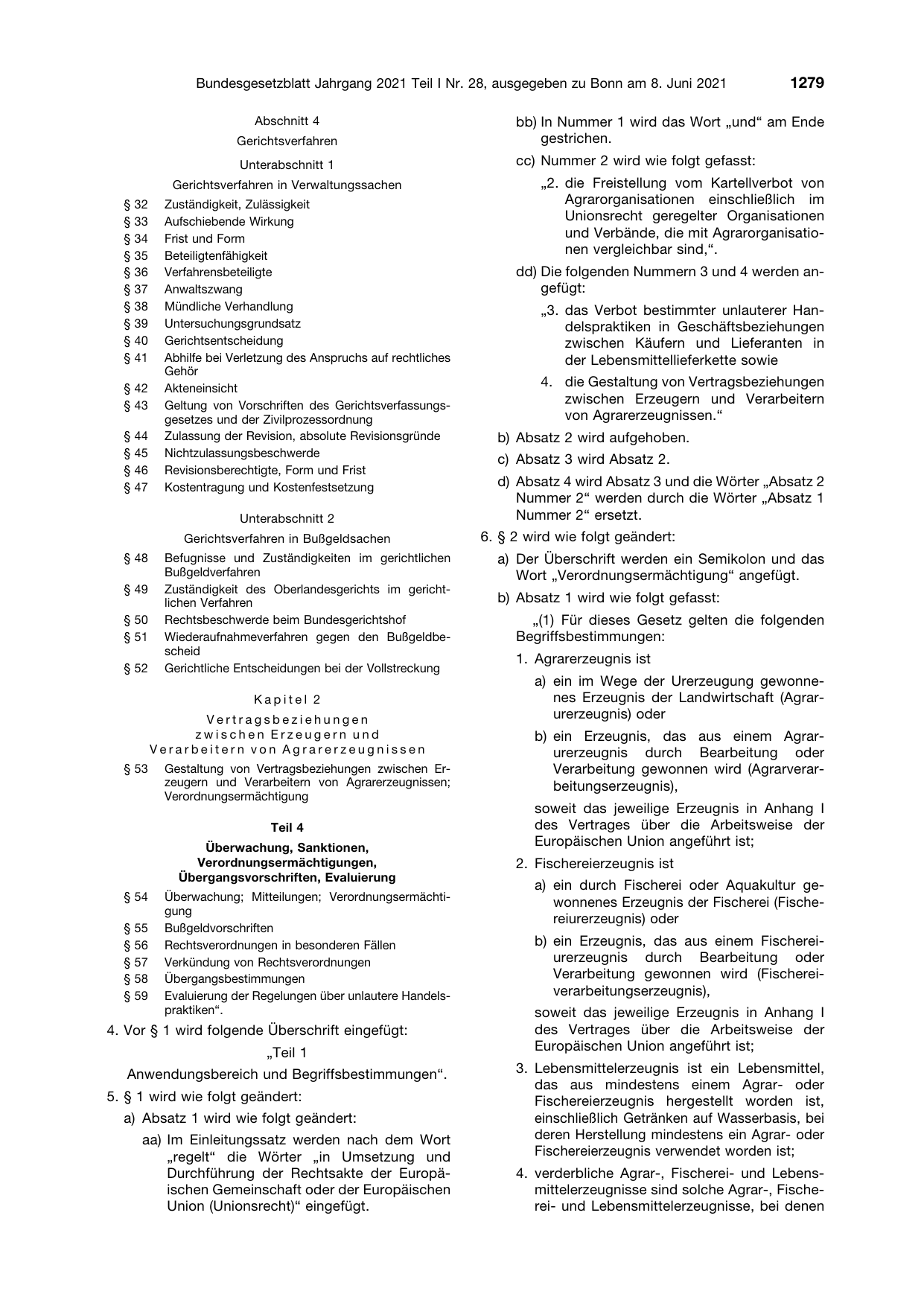 BGBl. 2021, Seite 1279 — Originalseite als Abbildung