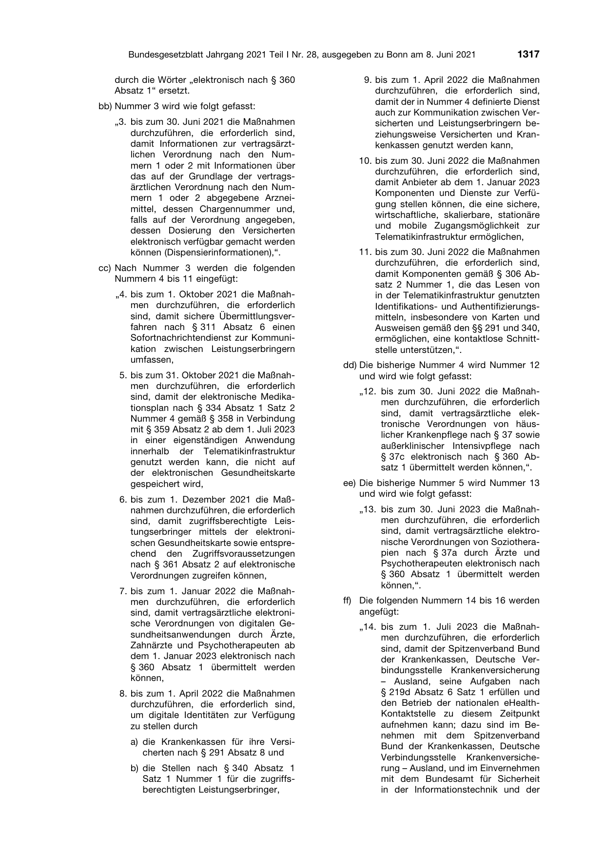 BGBl. 2021, Seite 1317 — Originalseite als Abbildung